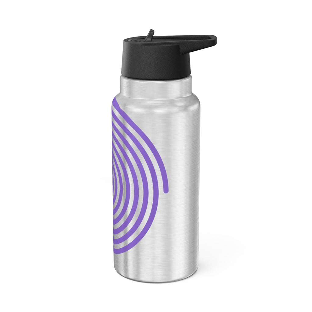 32oz Spiral Stainless Tumbler — Purple Hypnosis Design
