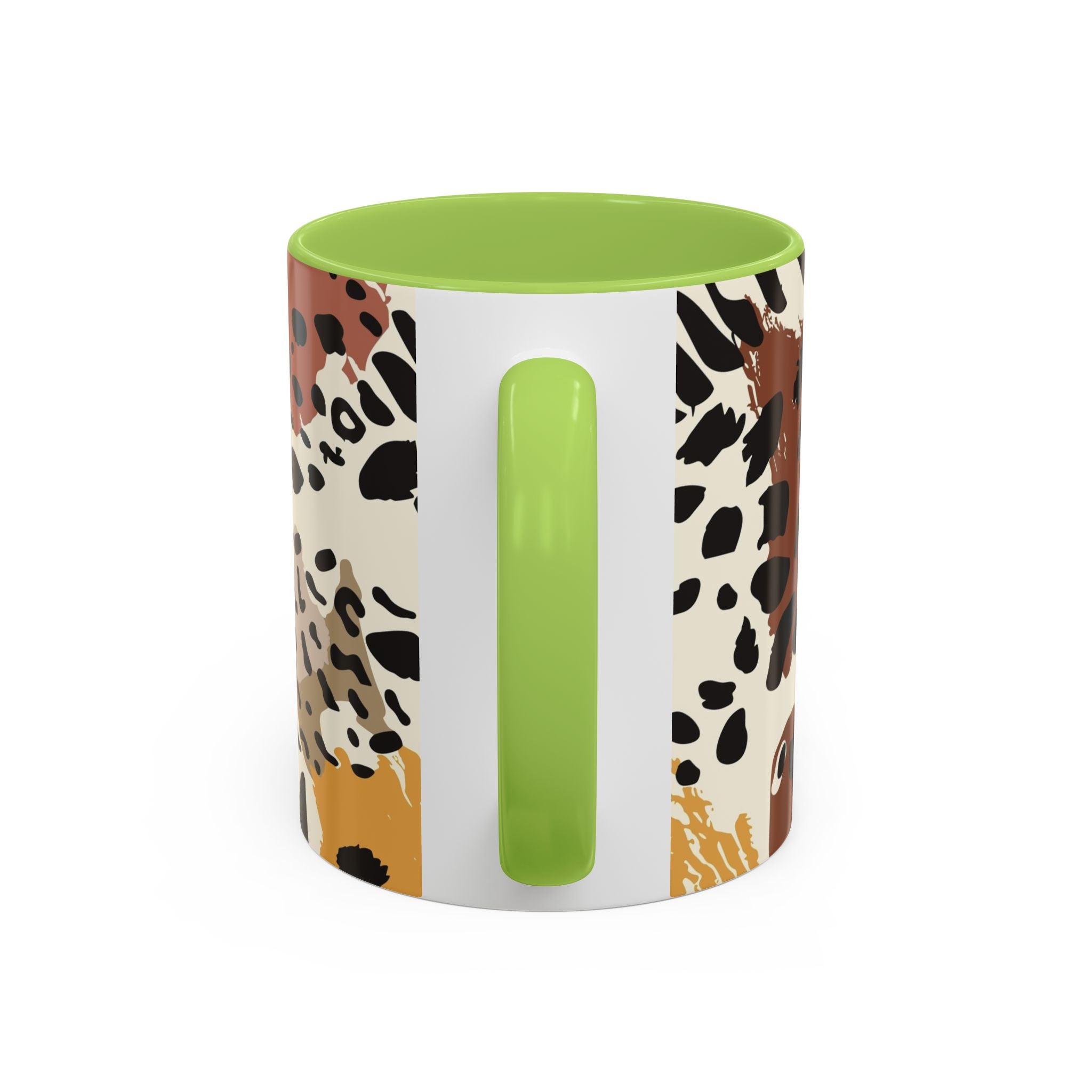 Abstract Animal Print Coffee Mug – Rustic Leopard Accent 11/15oz