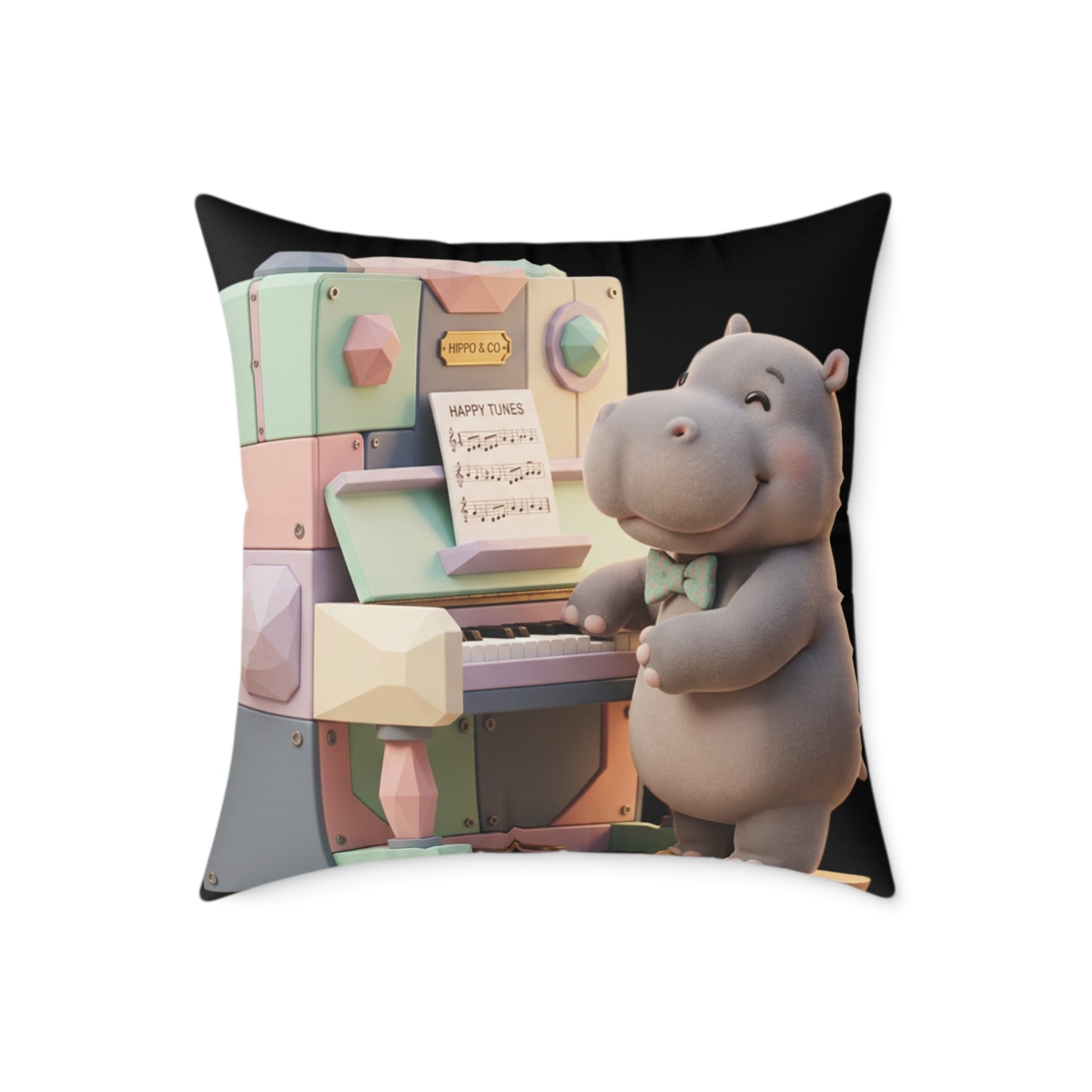 Square Poly Canvas Pillow