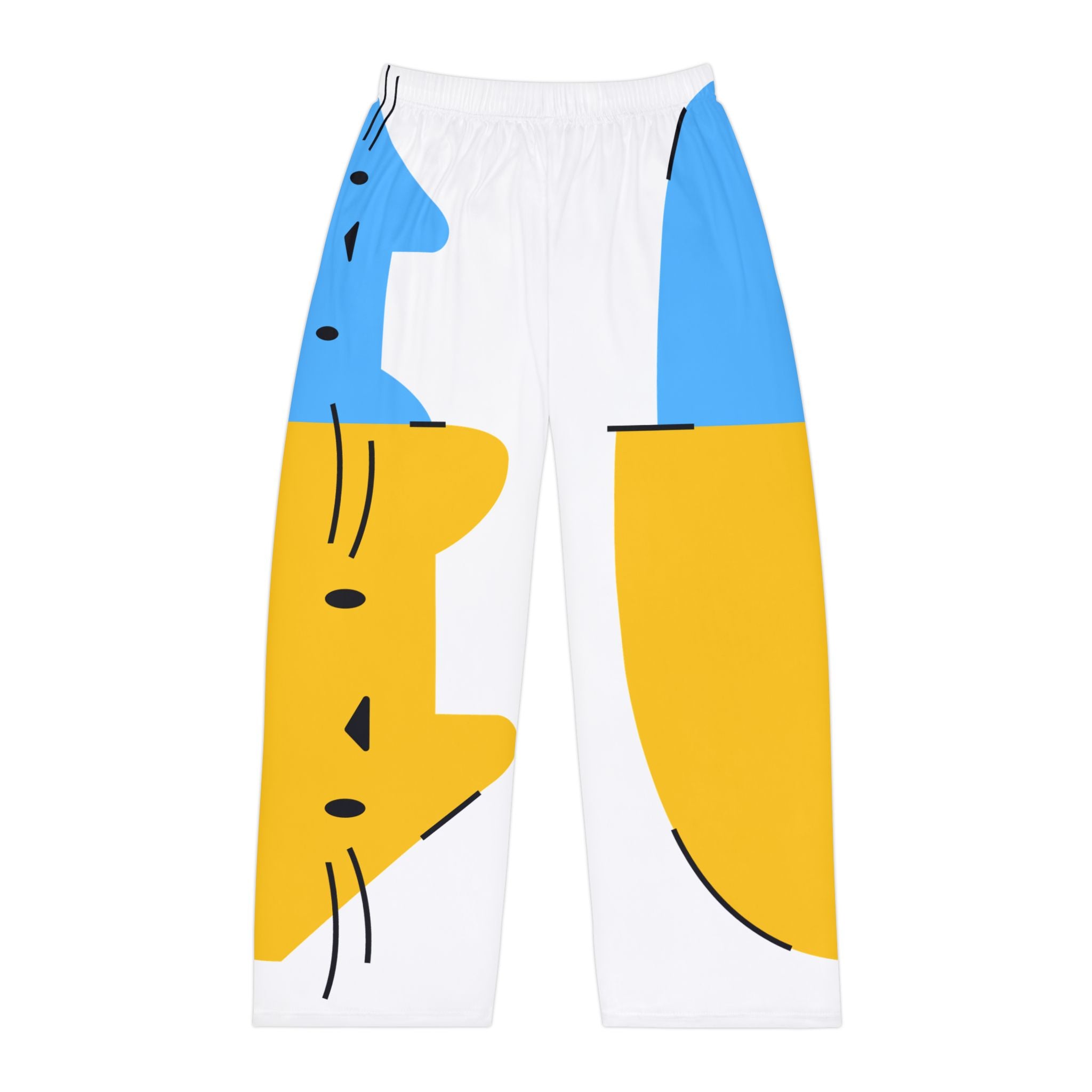 Cute Cat Pattern Pajama Pants — Cozy Graphic Sleepwear for Men