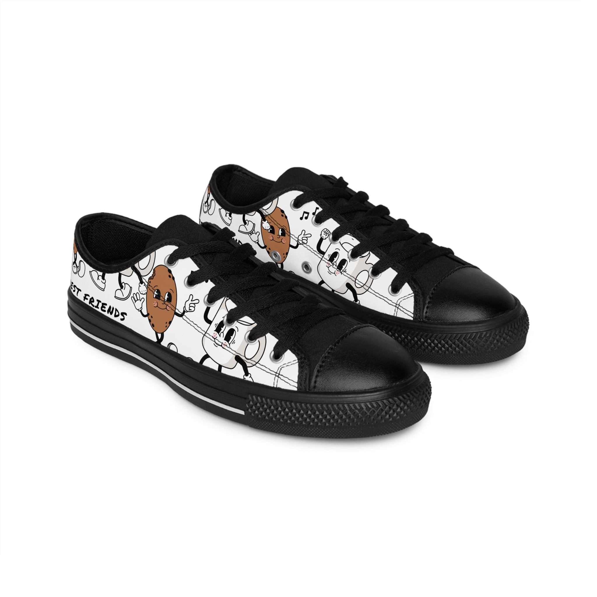 Best Friends Cartoon Sneakers — Men's Casual Printed Shoes