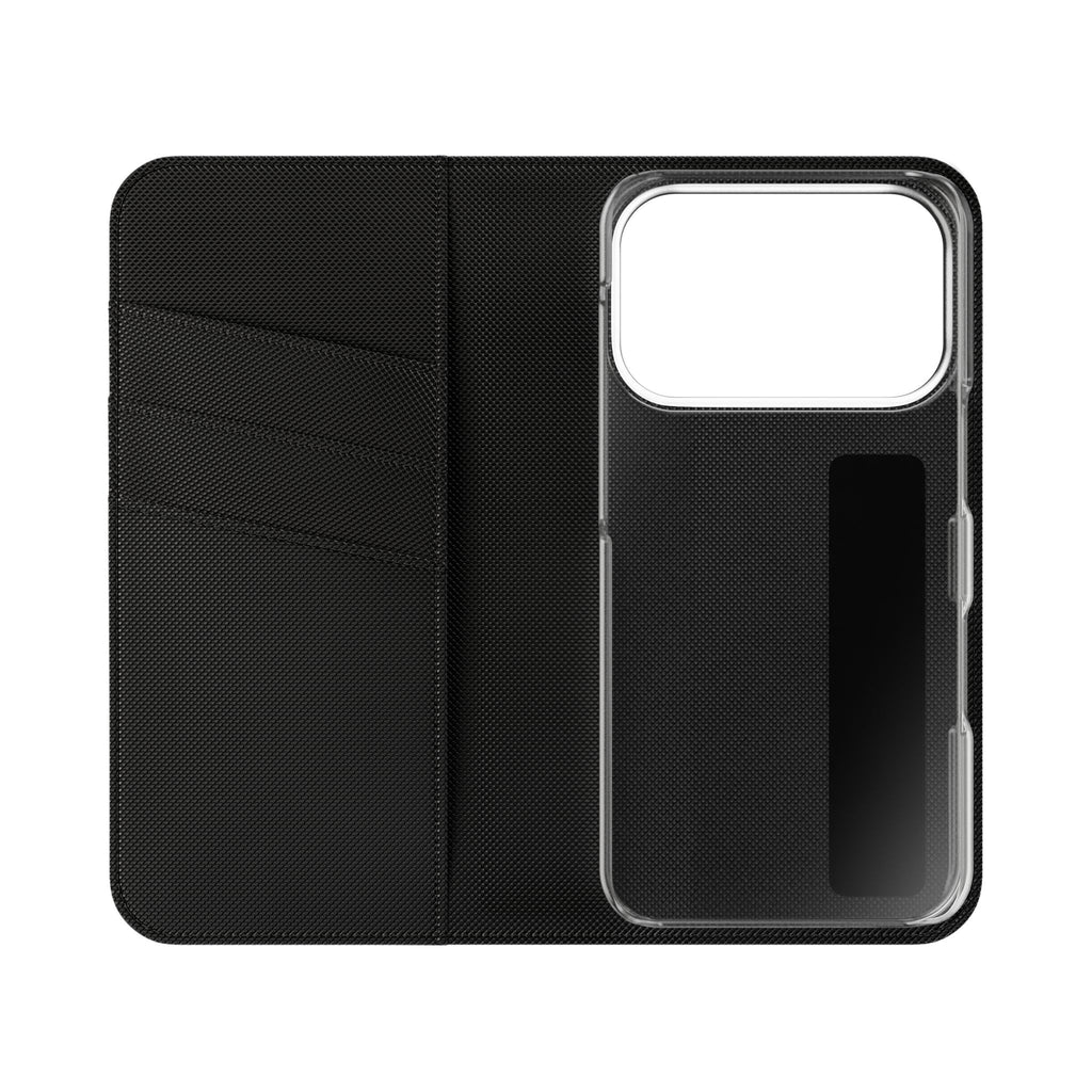 Botanical Leaf Flip Phone Case — Floral Wallet Flip Case with Card Slots