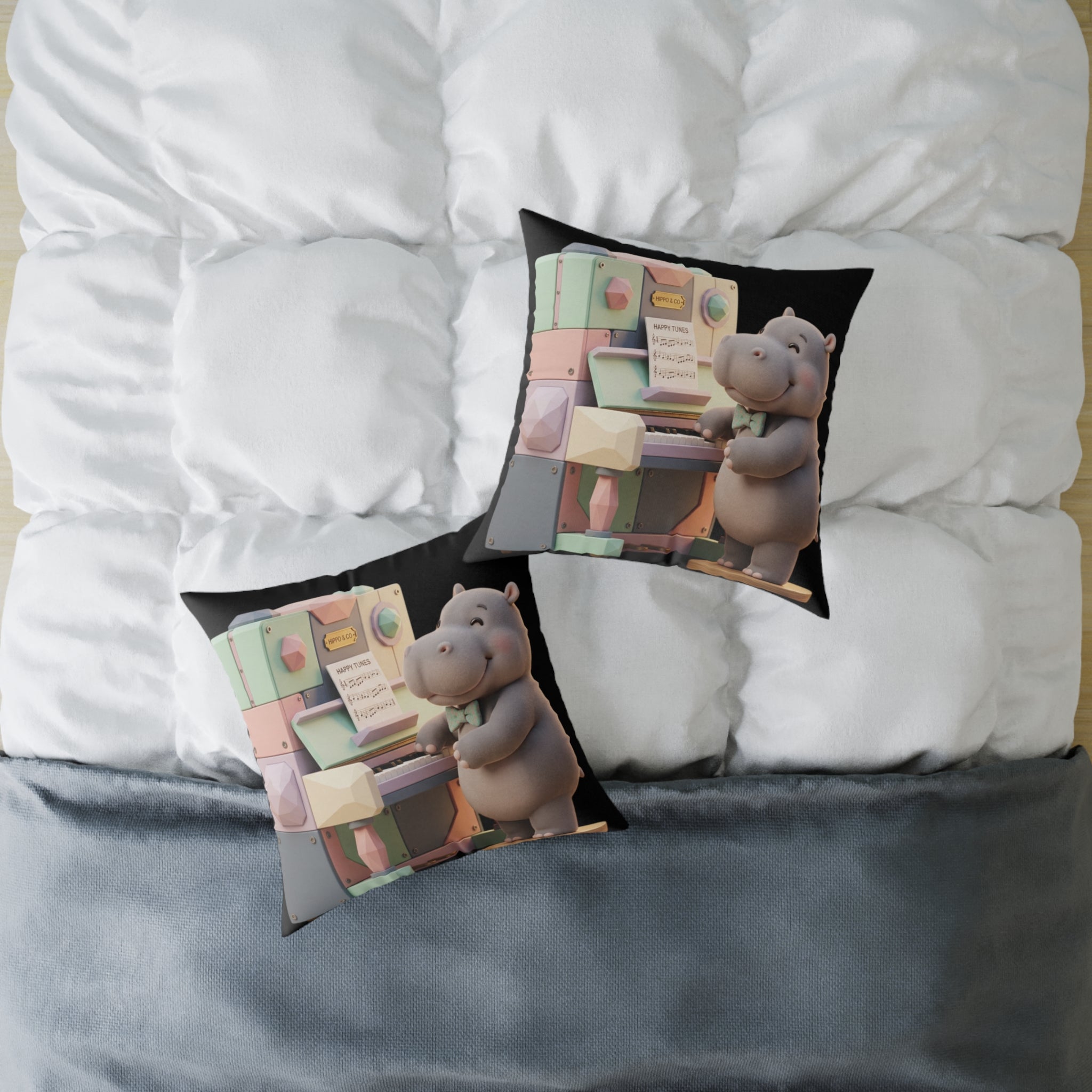 Square Poly Canvas Pillow