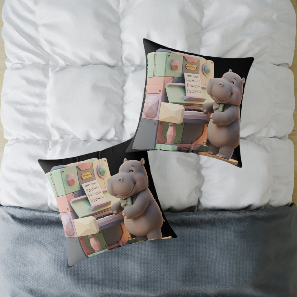 Square Poly Canvas Pillow