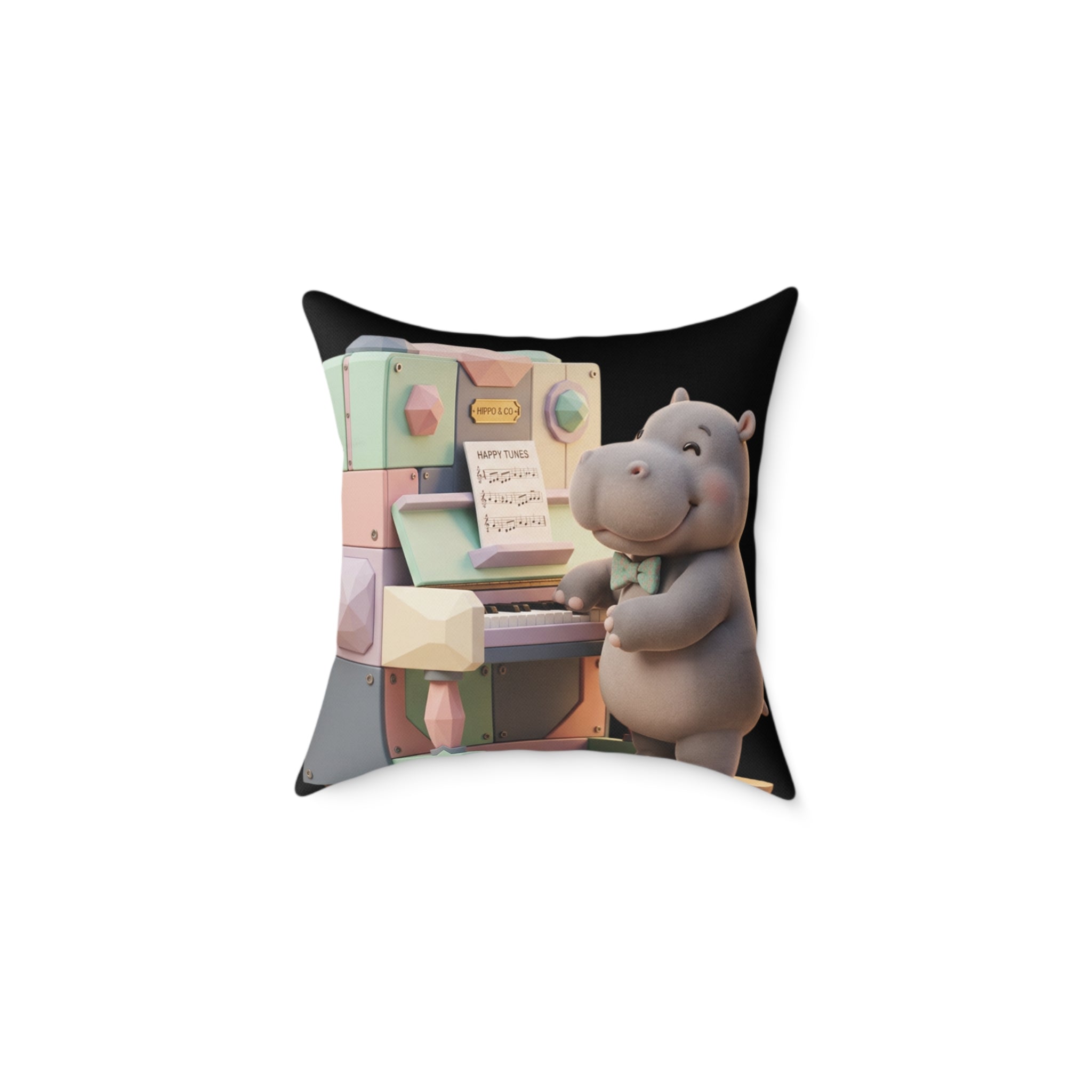 Square Poly Canvas Pillow