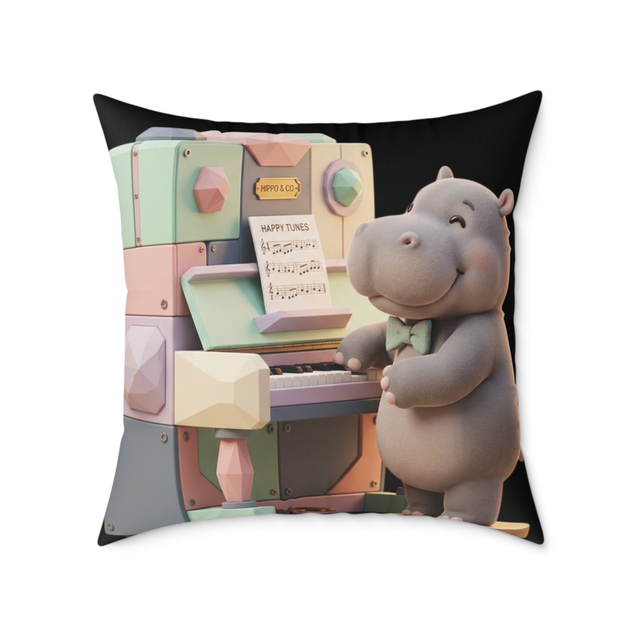 Square Poly Canvas Pillow