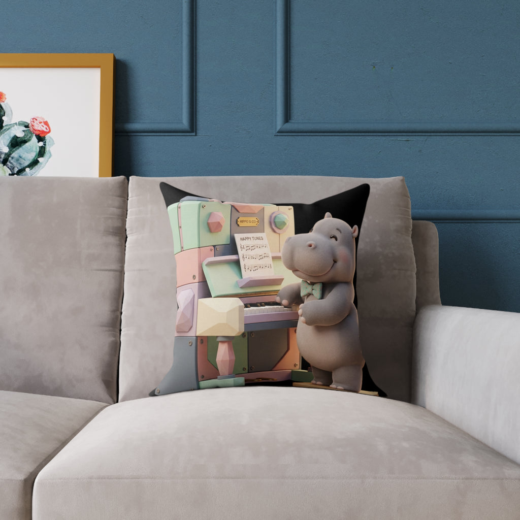 Square Poly Canvas Pillow