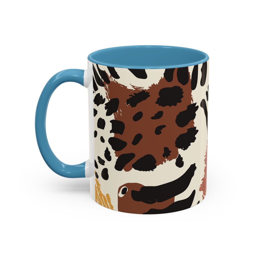 Abstract Animal Print Coffee Mug – Rustic Leopard Accent 11/15oz