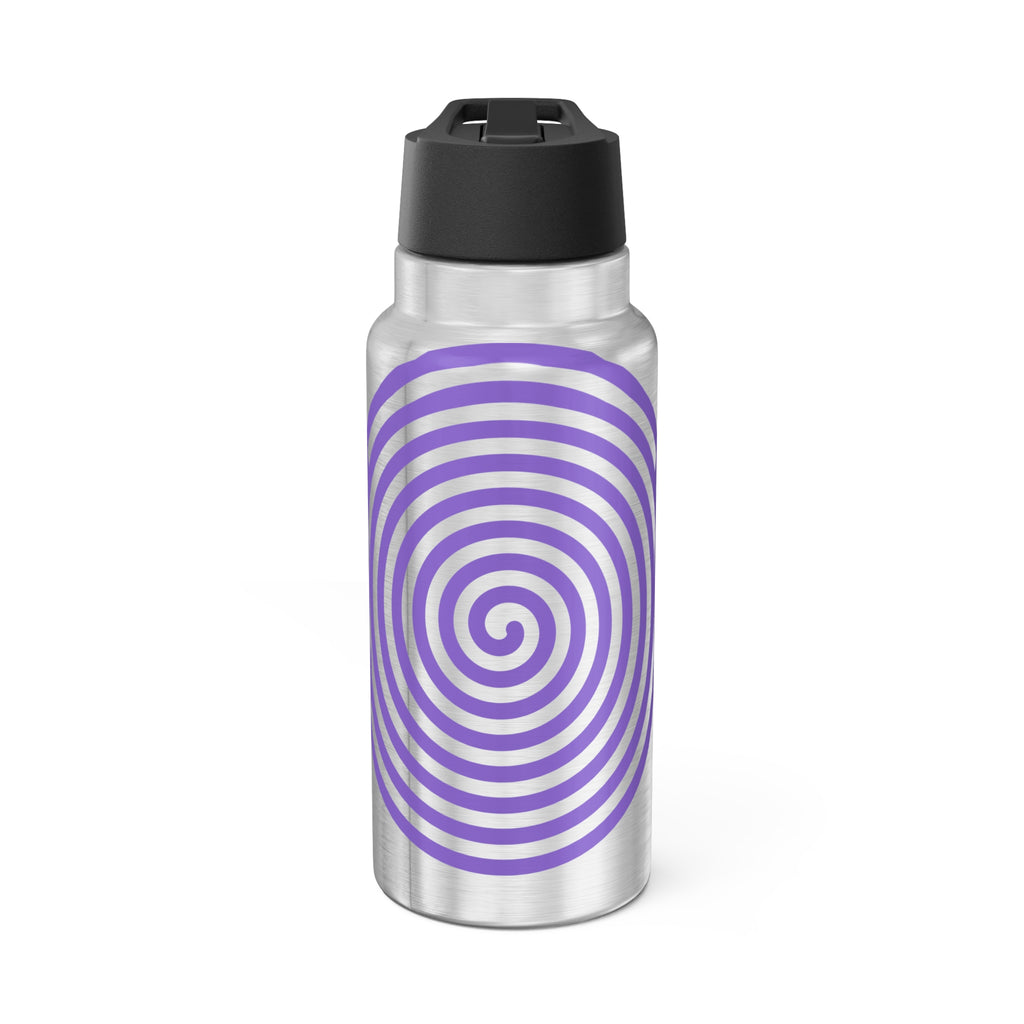 32oz Spiral Stainless Tumbler — Purple Hypnosis Design