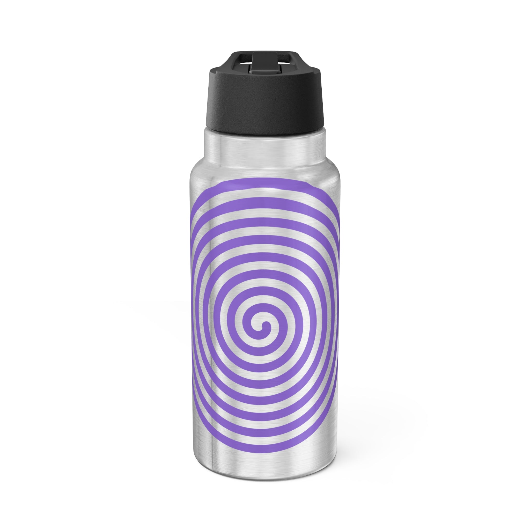 32oz Spiral Stainless Tumbler — Purple Hypnosis Design