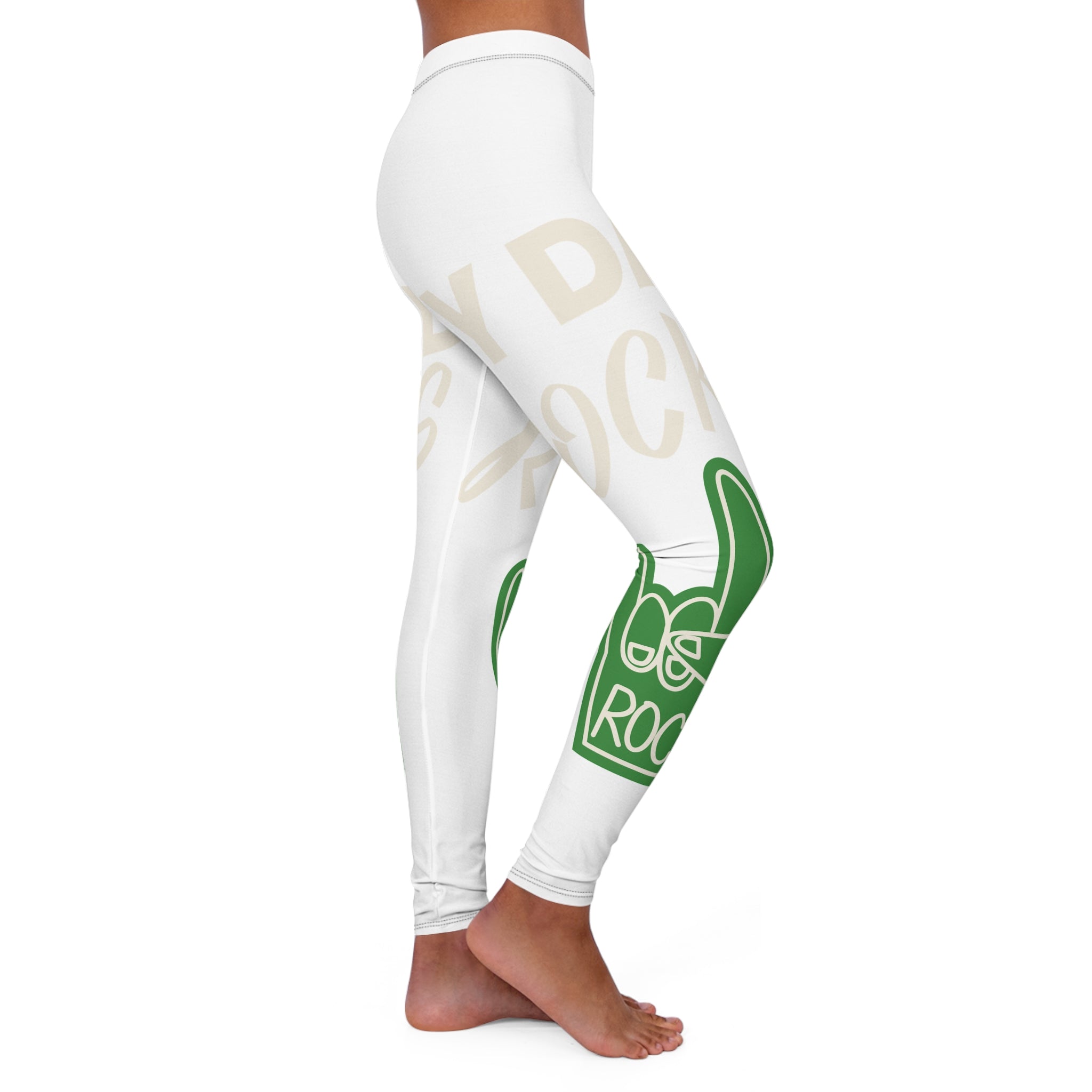 Army Karo Foam Finger Graphic Leggings — Women's Casual Printed Leggings