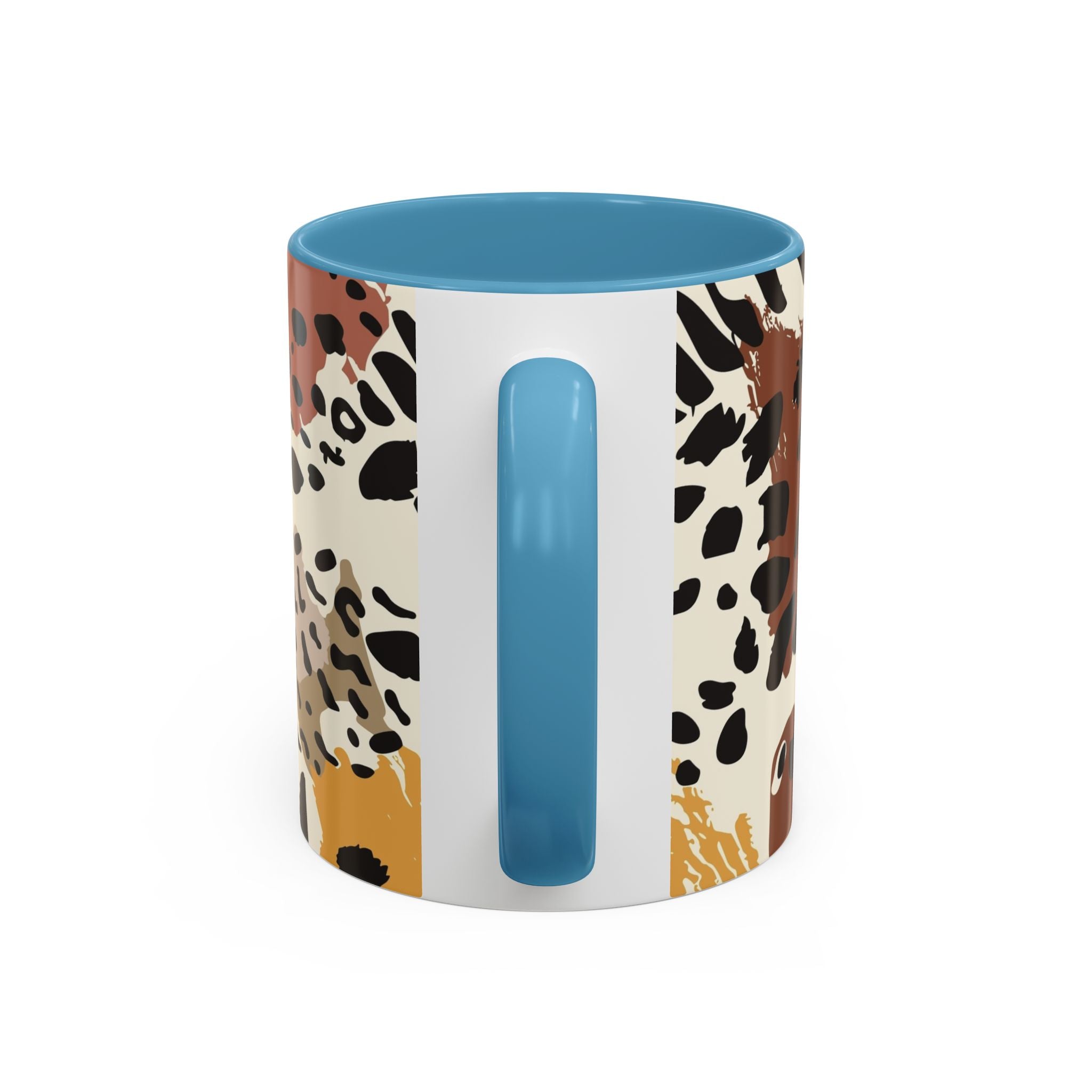 Abstract Animal Print Coffee Mug – Rustic Leopard Accent 11/15oz