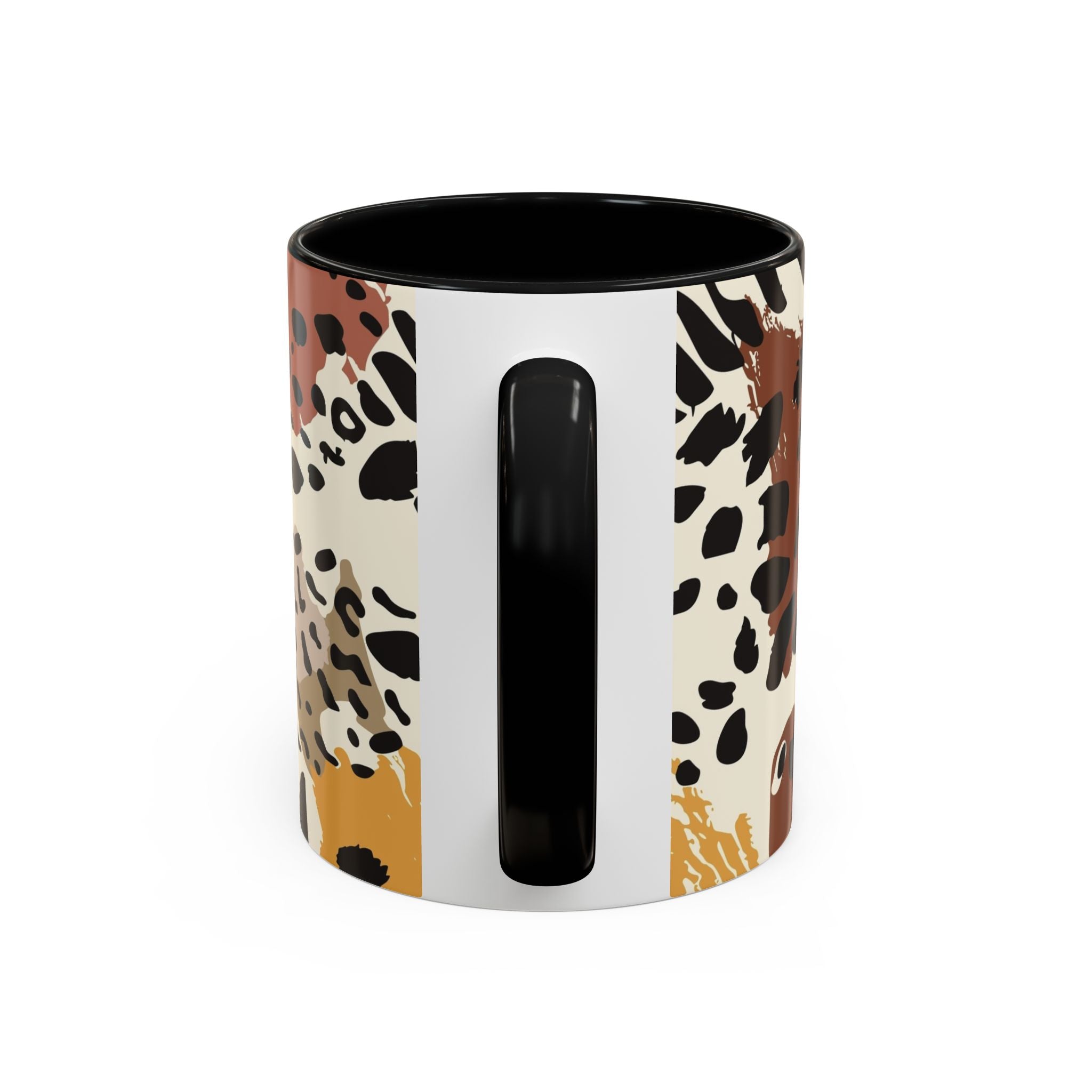 Abstract Animal Print Coffee Mug – Rustic Leopard Accent 11/15oz