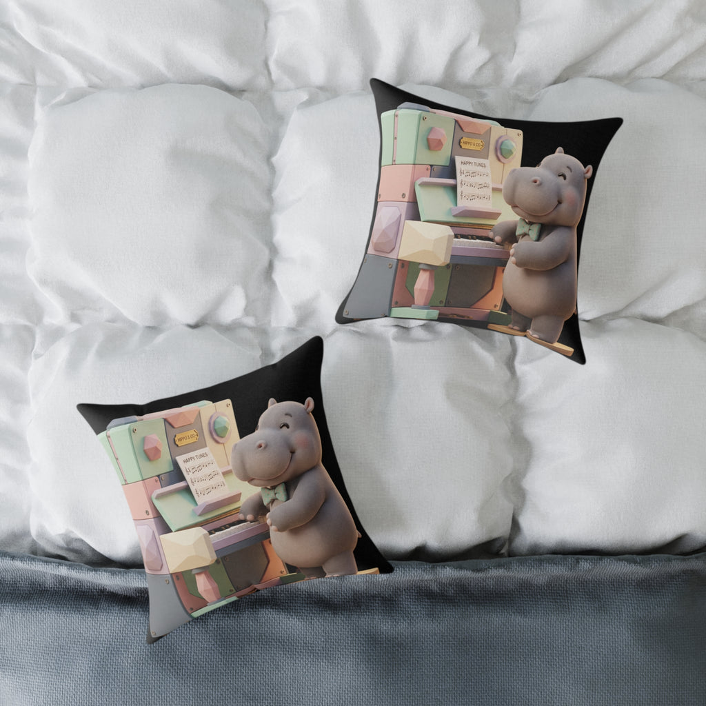 Square Poly Canvas Pillow