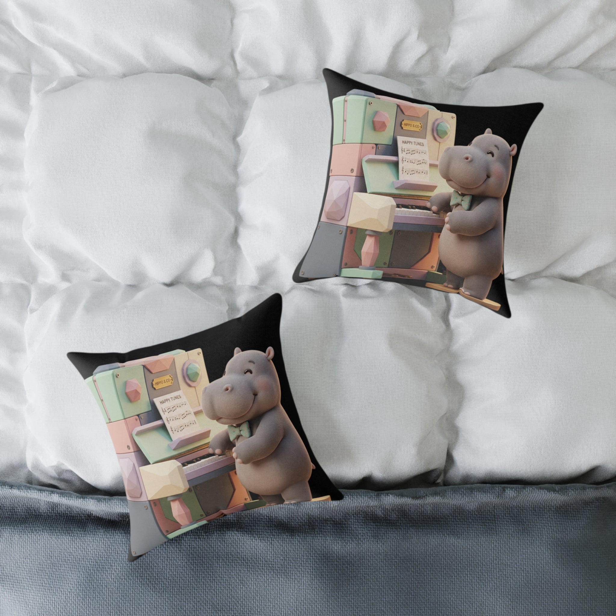 Square Poly Canvas Pillow