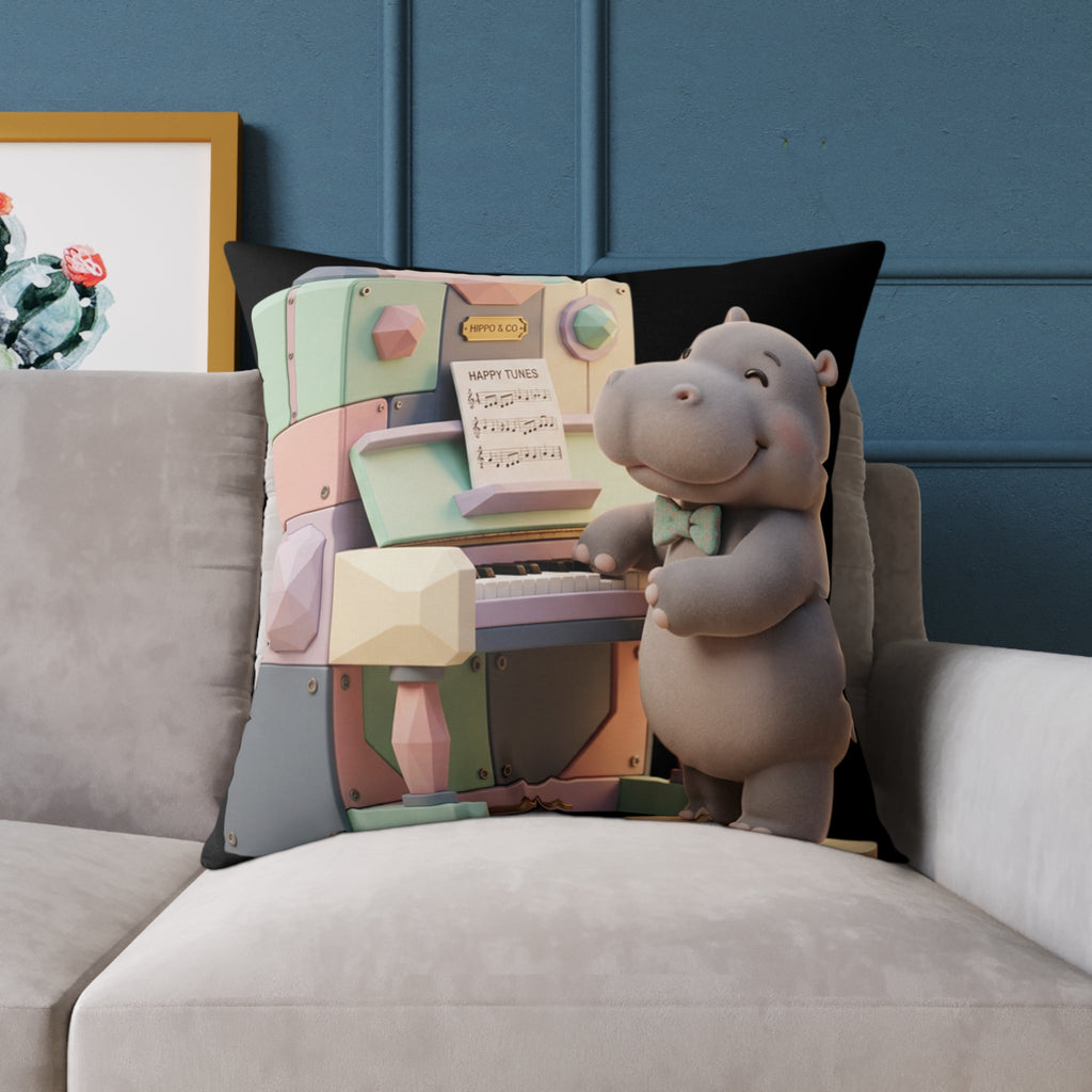 Square Poly Canvas Pillow