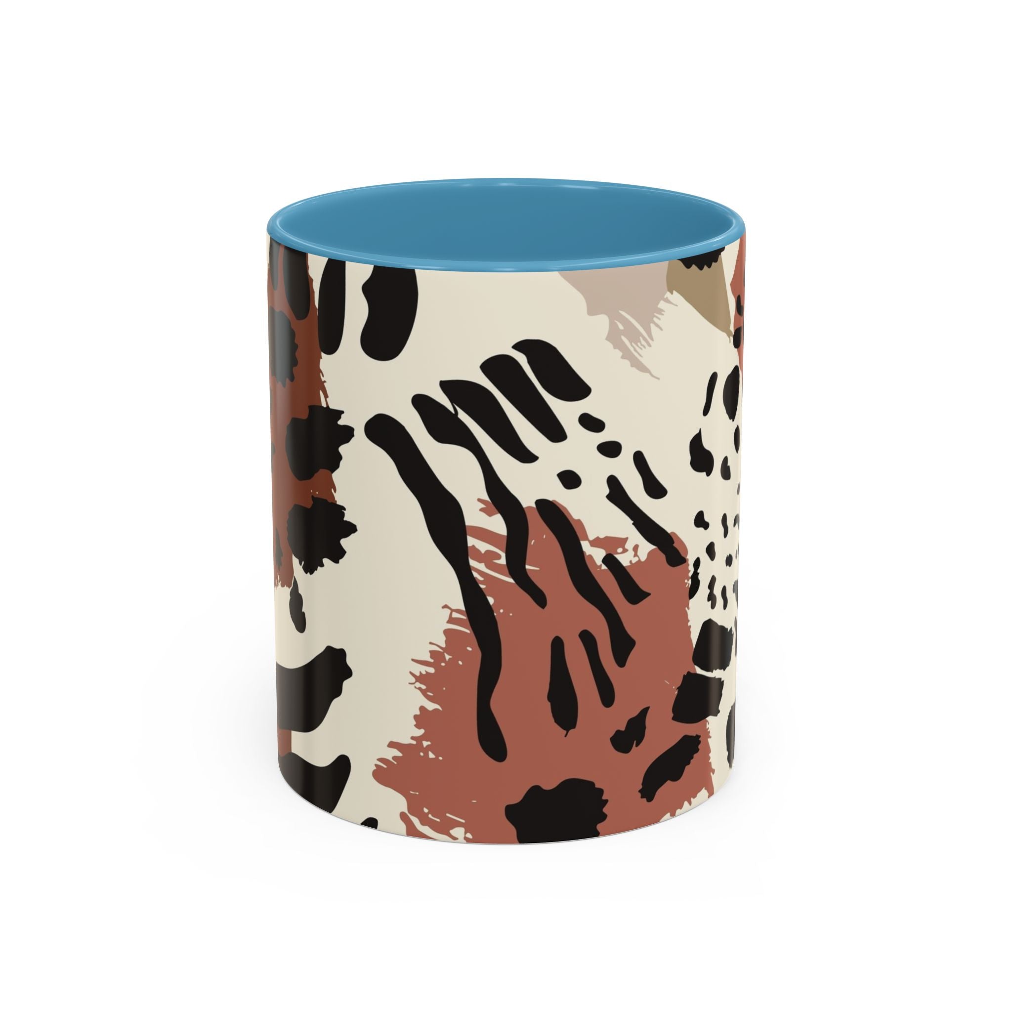 Abstract Animal Print Coffee Mug – Rustic Leopard Accent 11/15oz