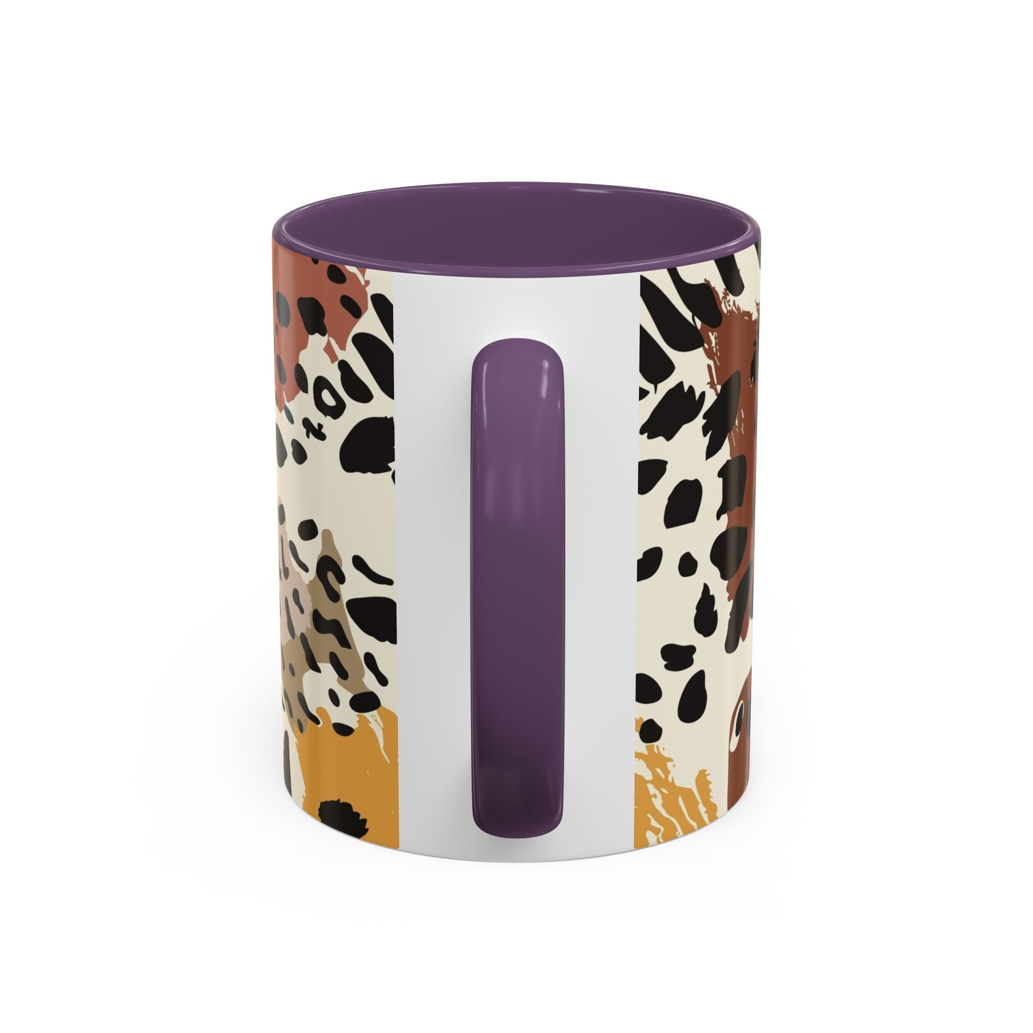 Abstract Animal Print Coffee Mug – Rustic Leopard Accent 11/15oz