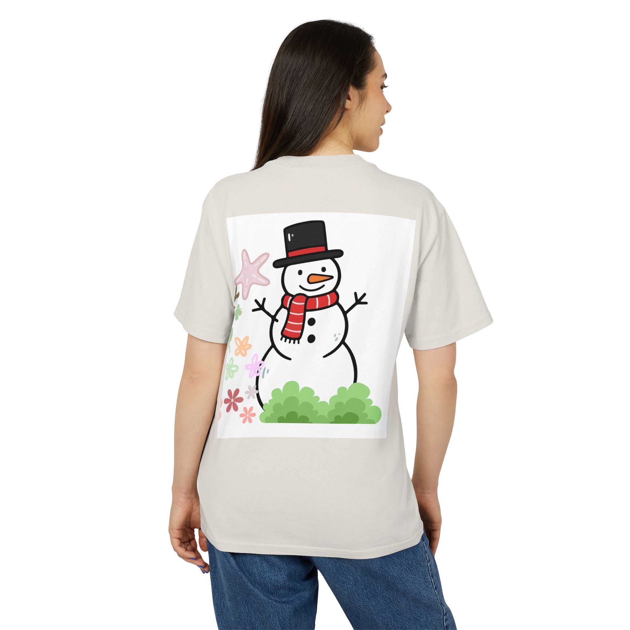 Cute Snowman & Penguin Graphic Tee — Winter Holiday Kids' Shirt