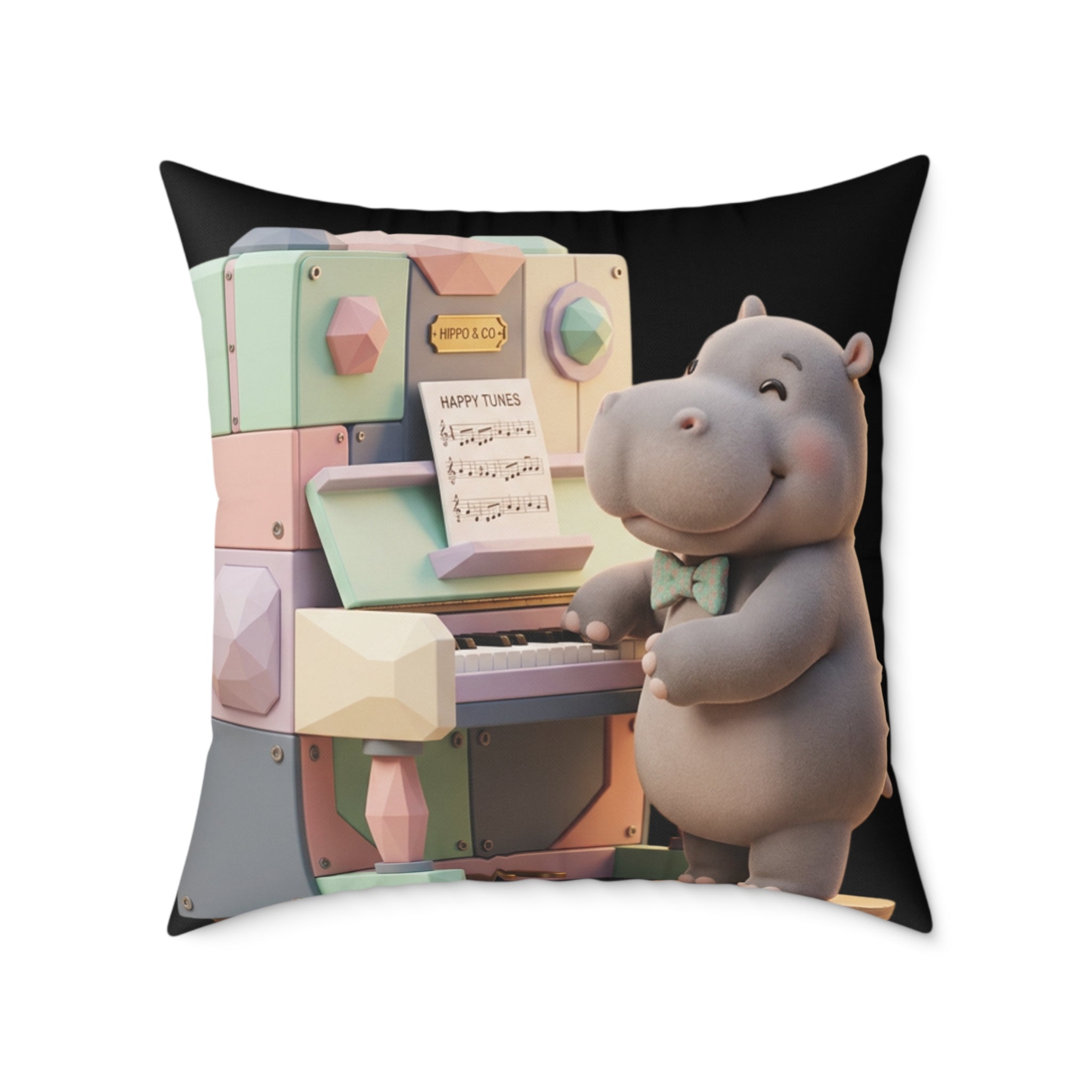 Square Poly Canvas Pillow