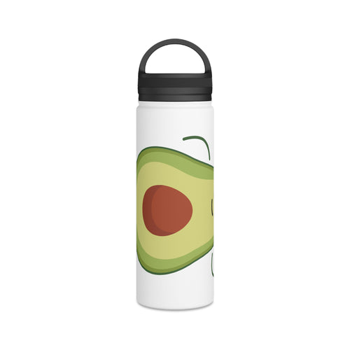 Avocado Vegan Stainless Steel Water Bottle with Handle Lid