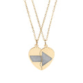 Break Apart Heart Necklace Set — Engravable Best Friend/BFF Pendant