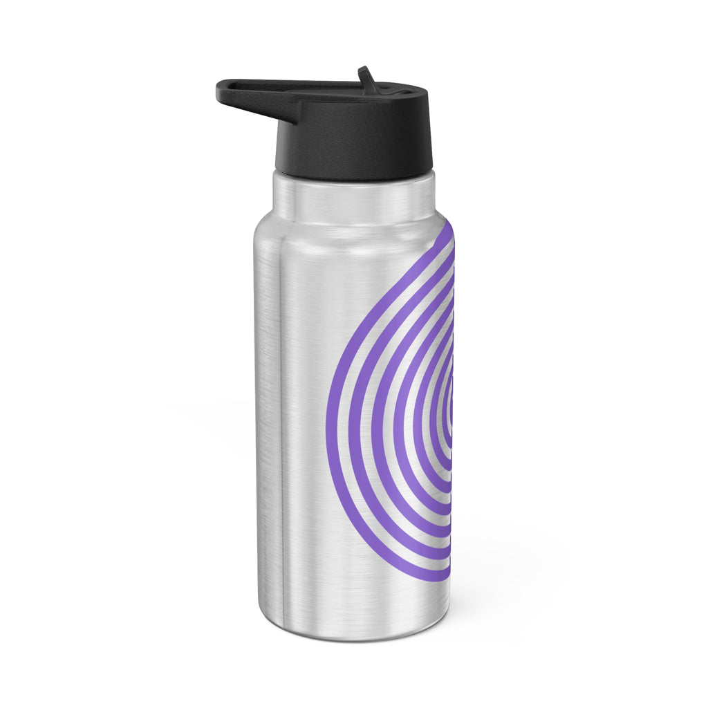 32oz Spiral Stainless Tumbler — Purple Hypnosis Design