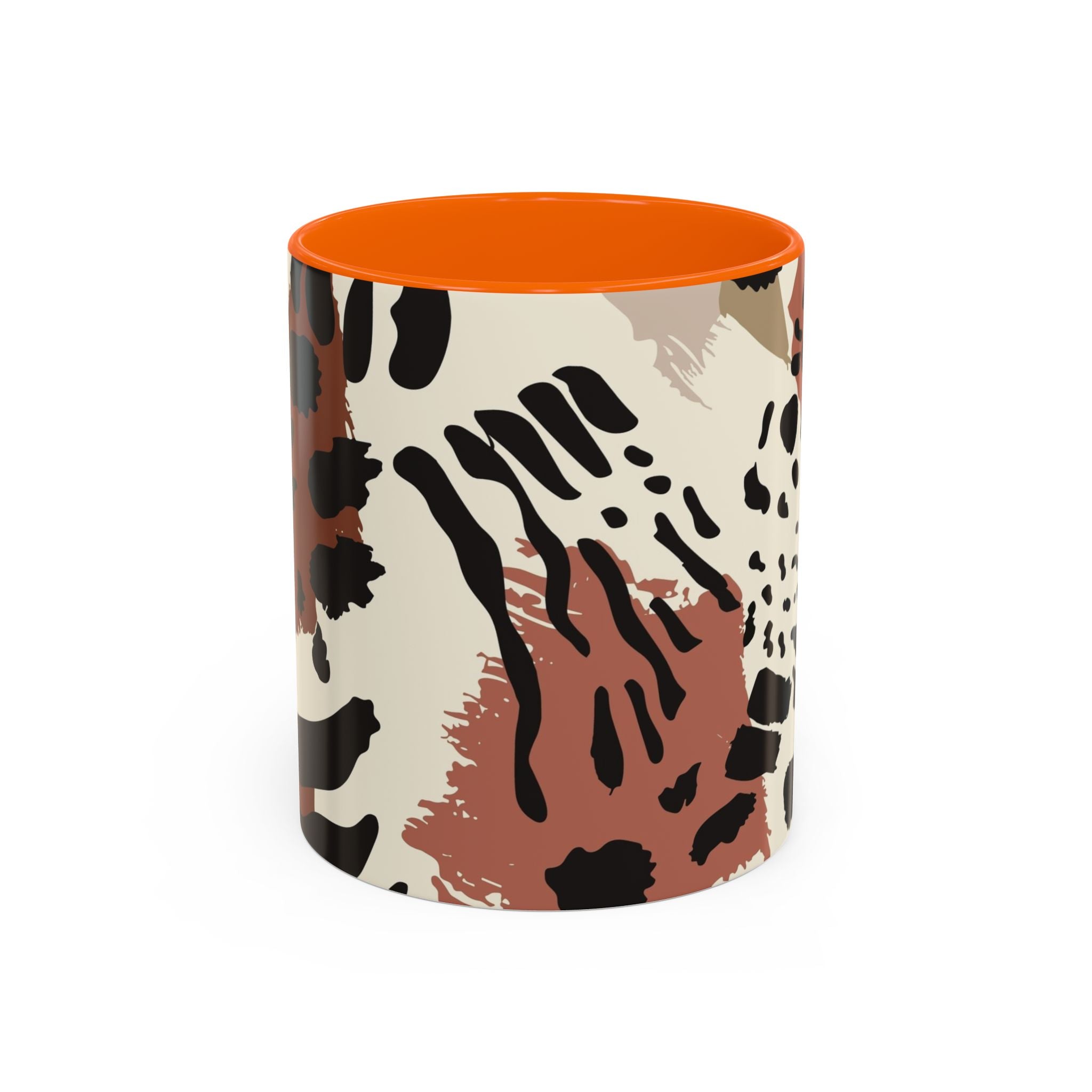 Abstract Animal Print Coffee Mug – Rustic Leopard Accent 11/15oz