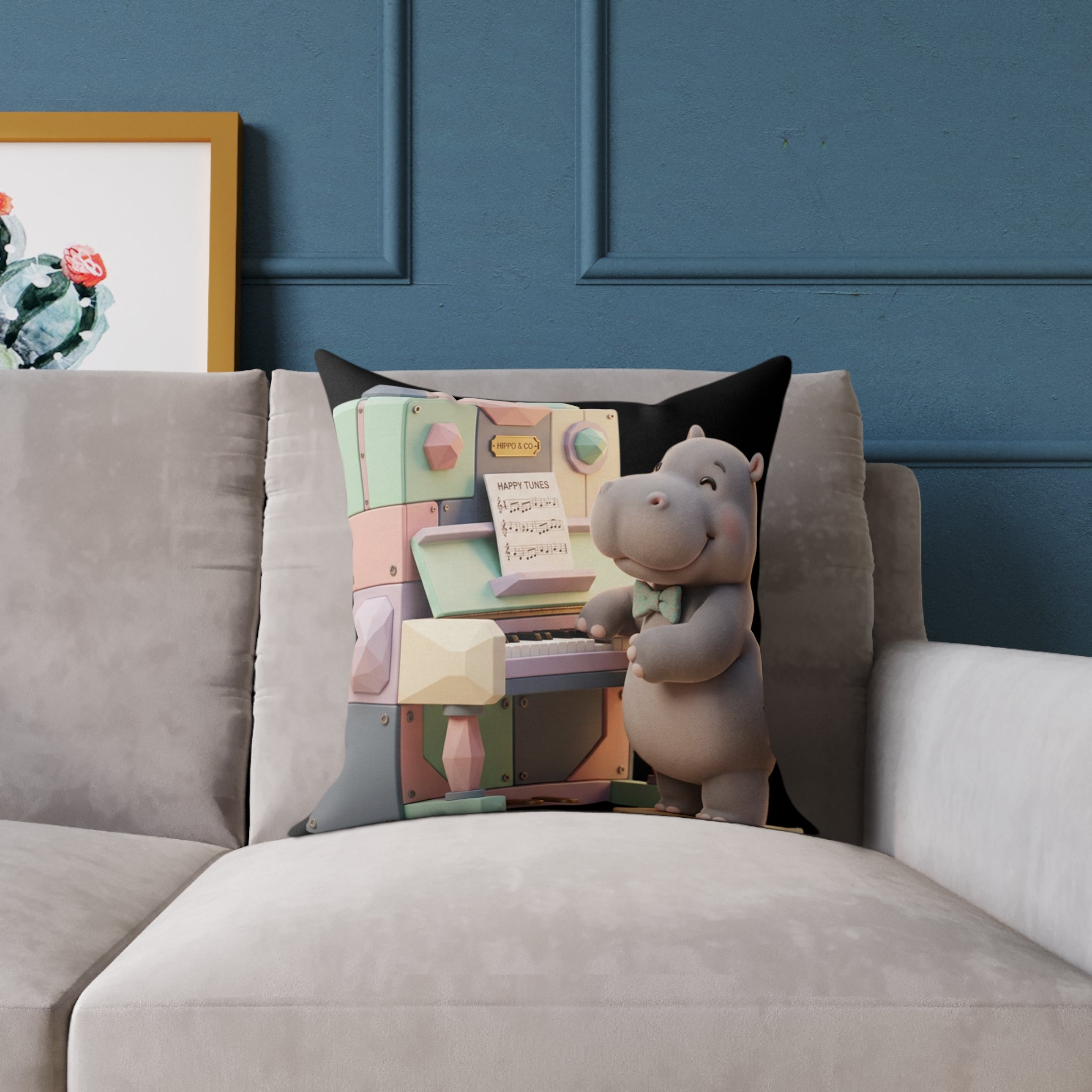 Square Poly Canvas Pillow