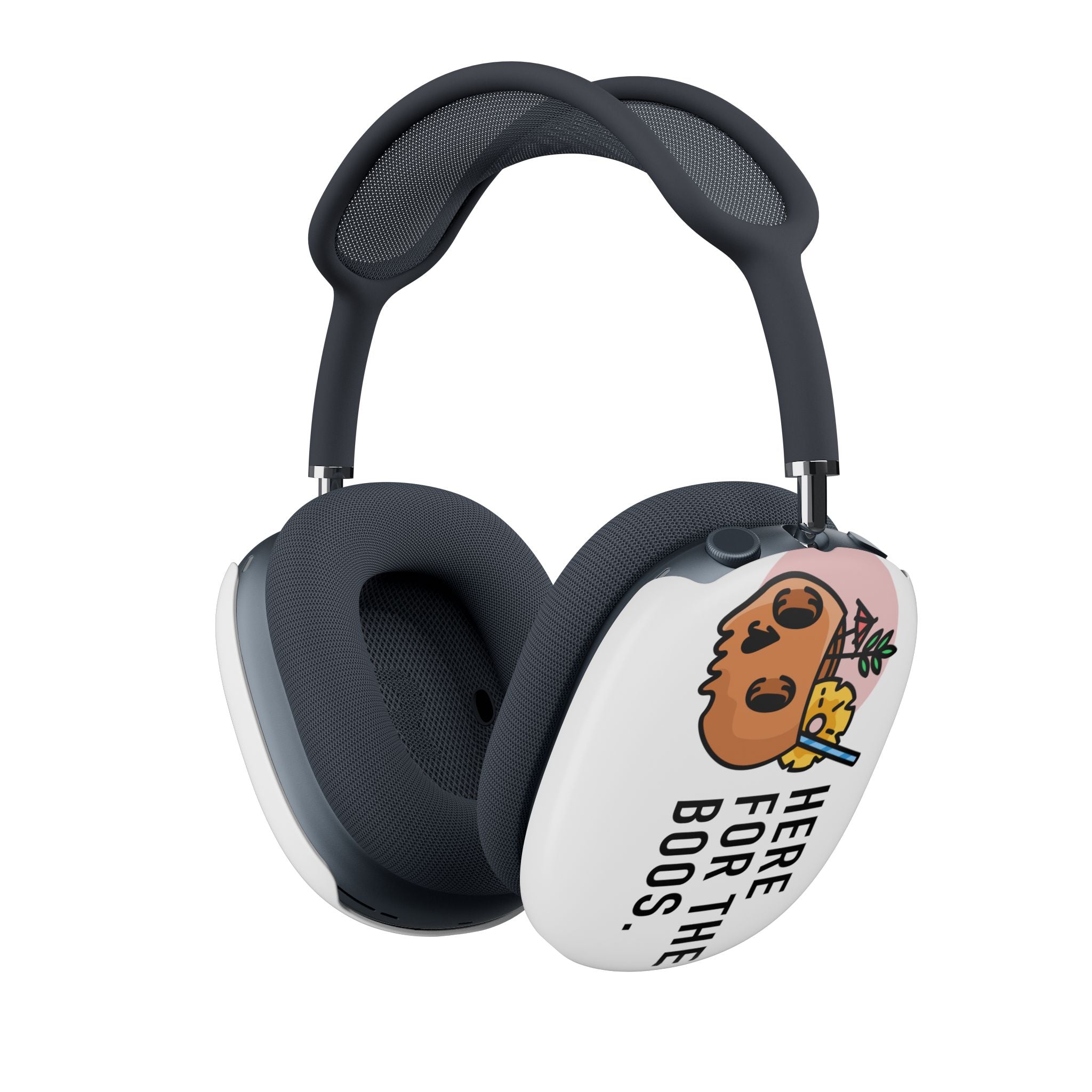 AirPod Max Case — "Here for the Boos" Halloween Skull Protective Cover