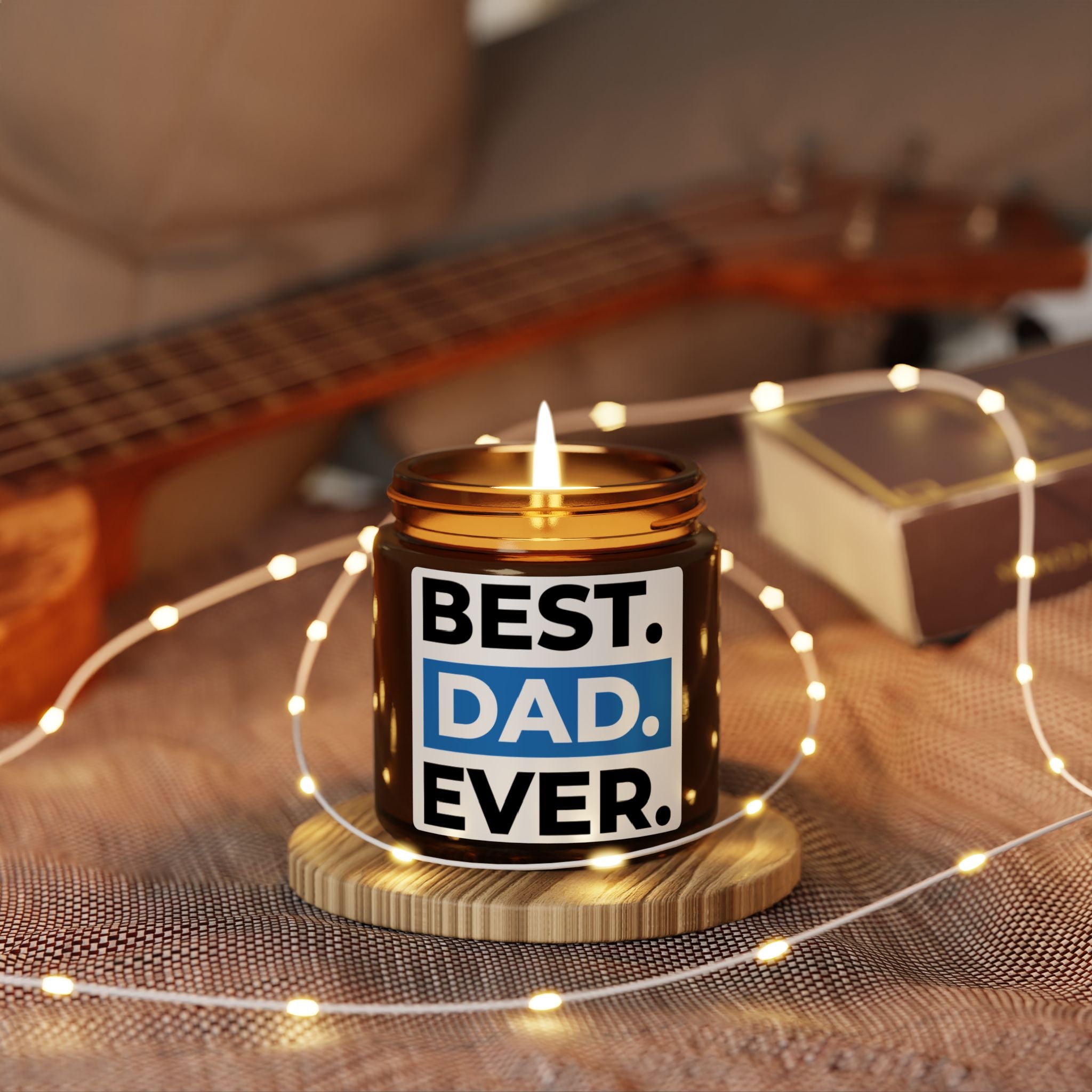 Best. Dad. Ever. Soy Candle — Amber Jar Father’s Day Gift
