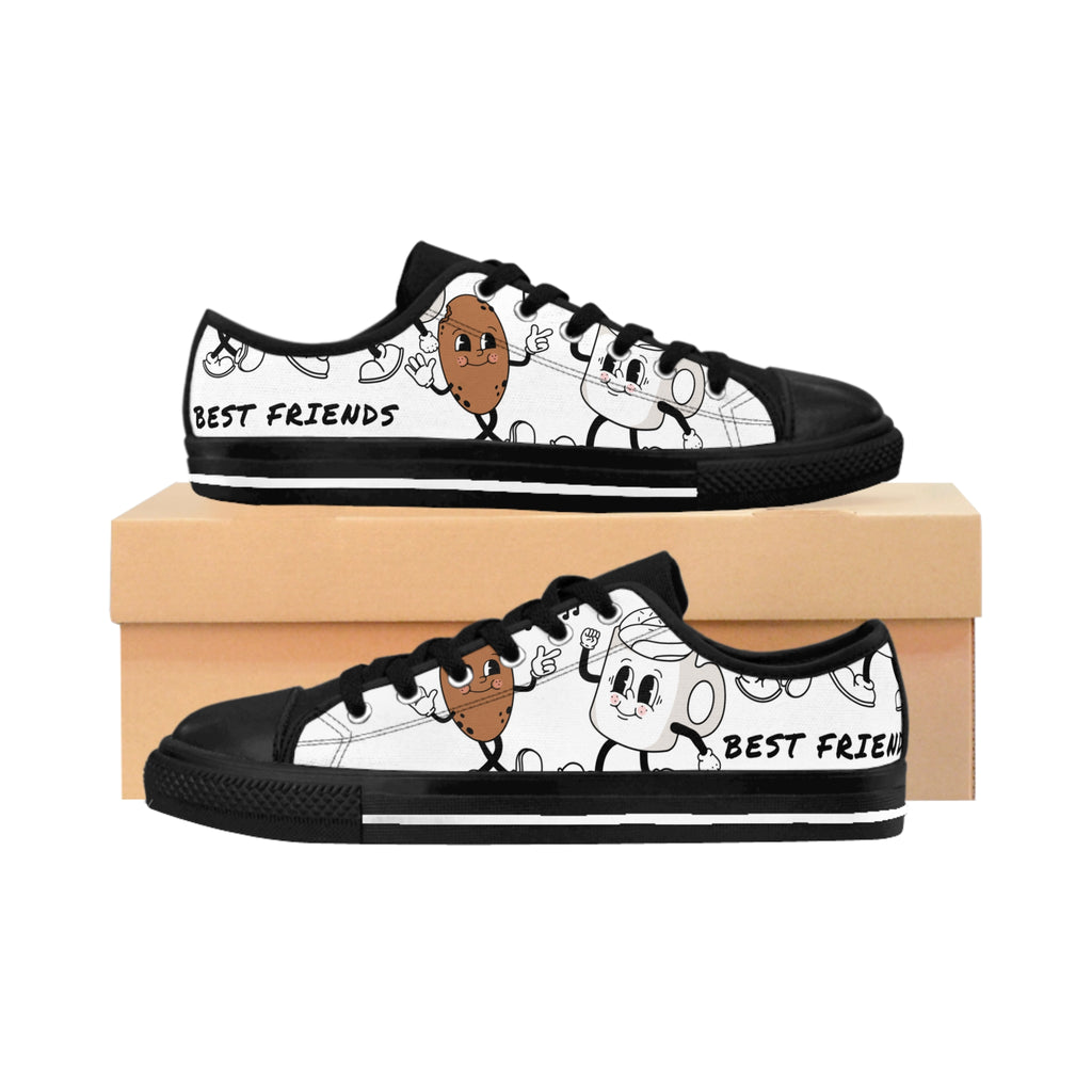 Best Friends Cartoon Sneakers — Men's Casual Printed Shoes