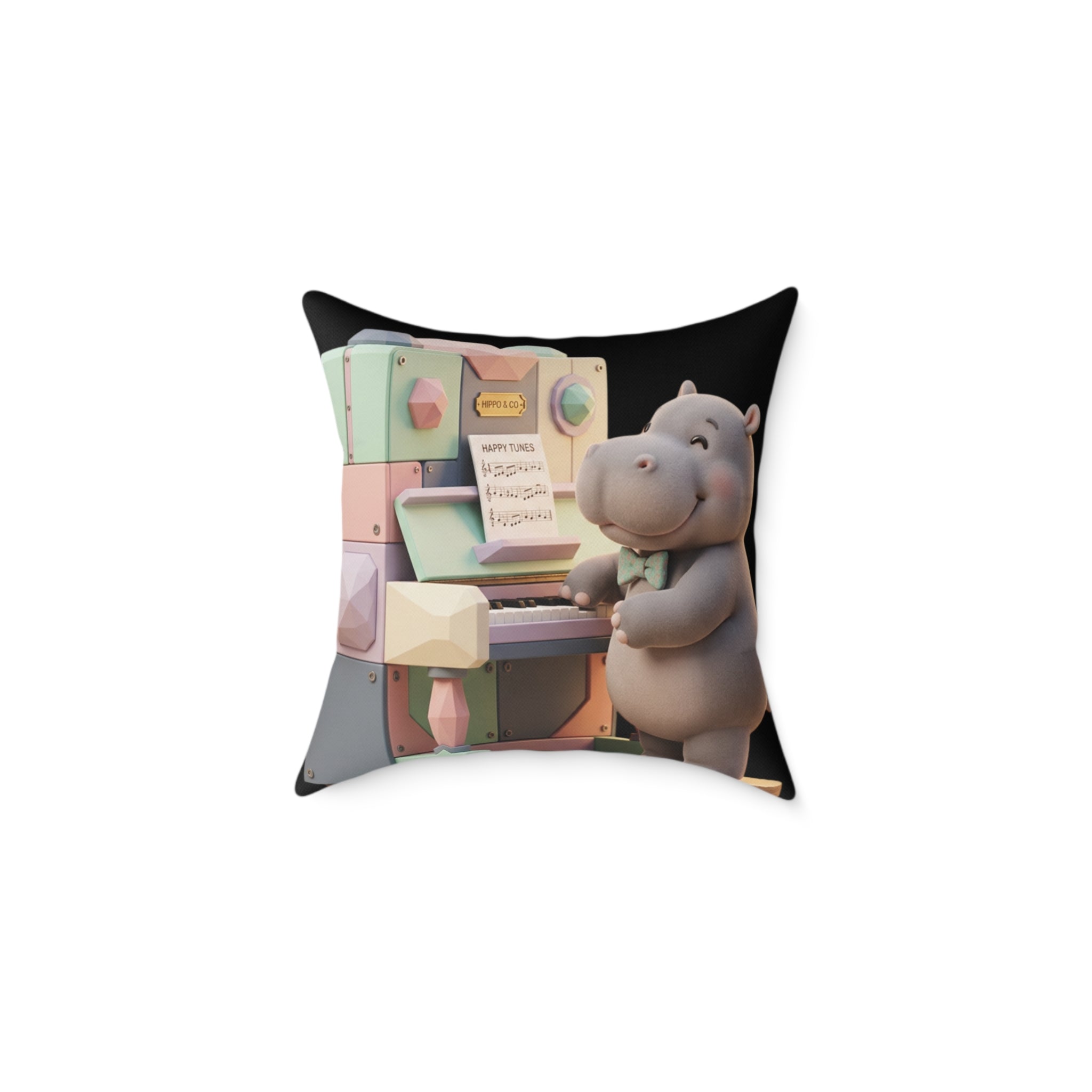 Square Poly Canvas Pillow