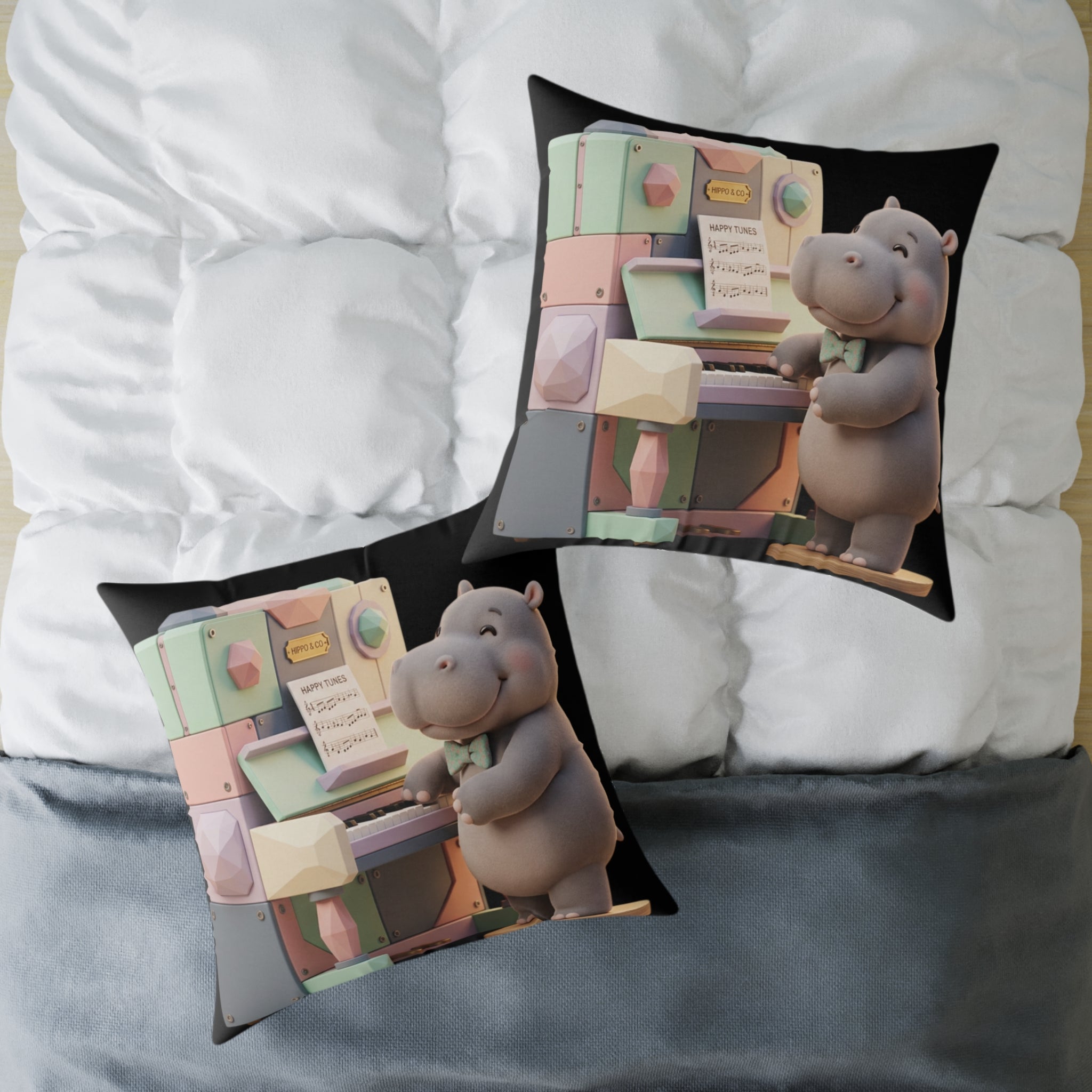 Square Poly Canvas Pillow