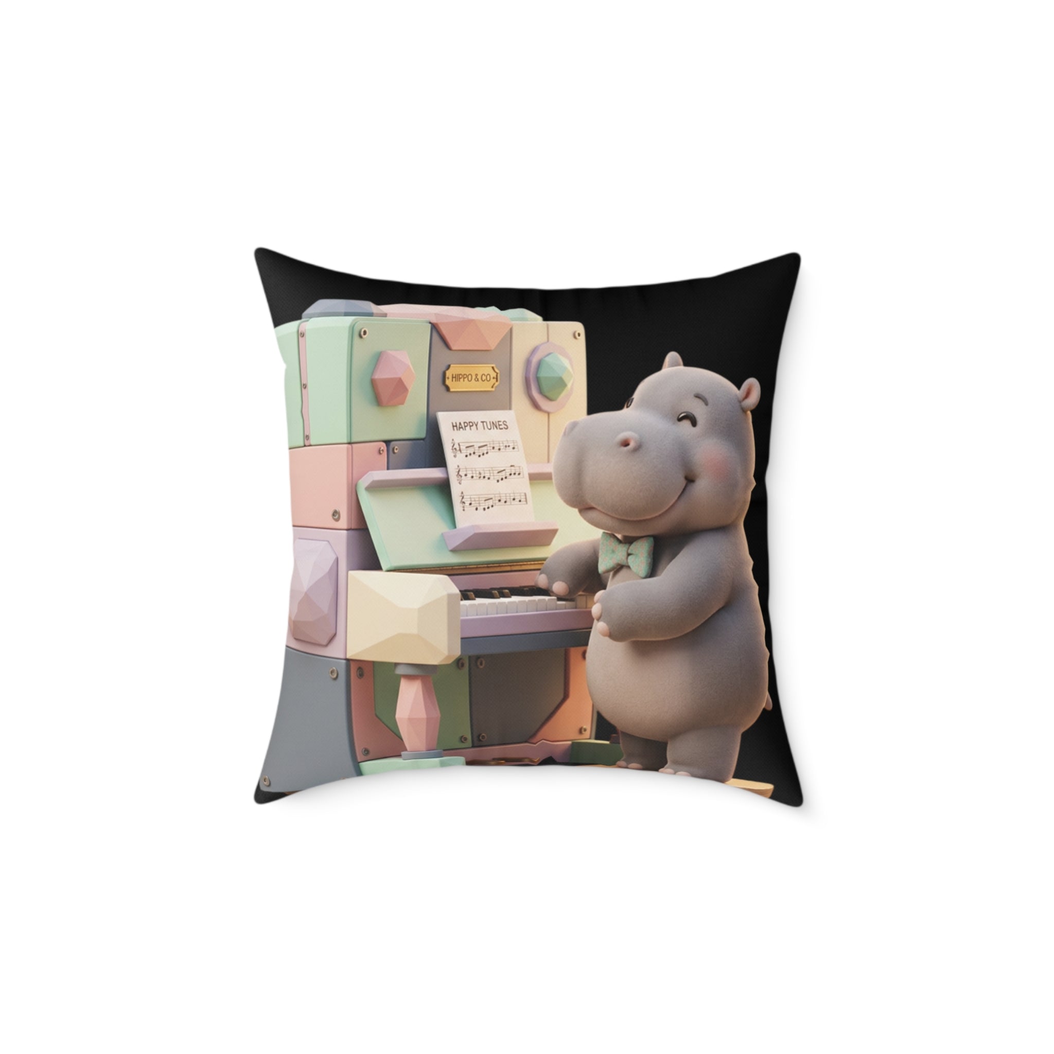 Square Poly Canvas Pillow
