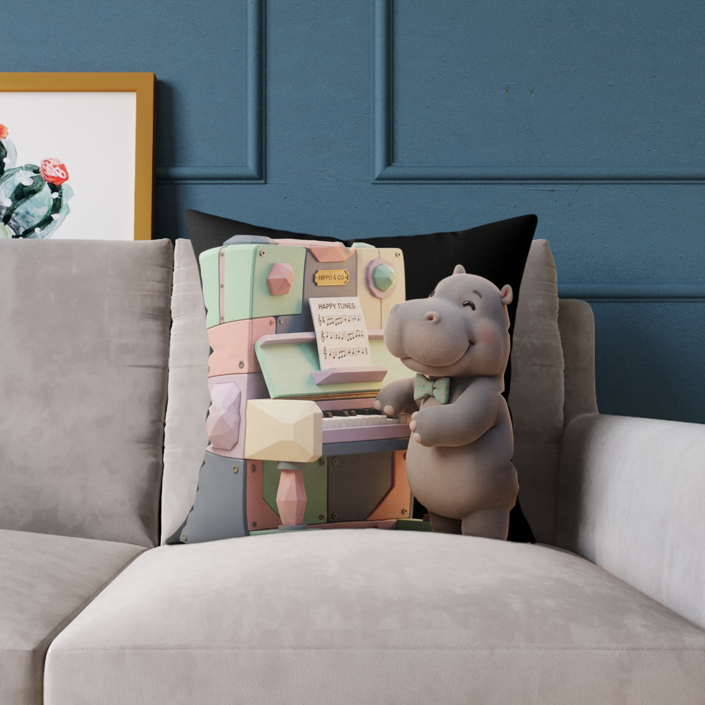 Square Poly Canvas Pillow