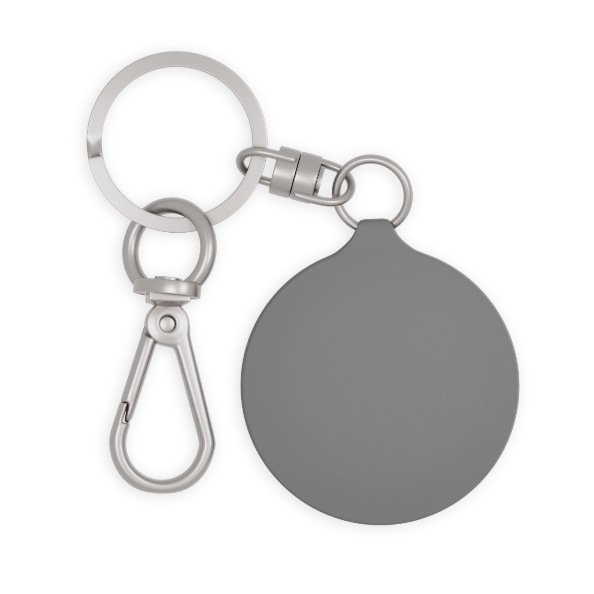 Go Girl Go Keyring Tag — Motivational Round Keychain for Women