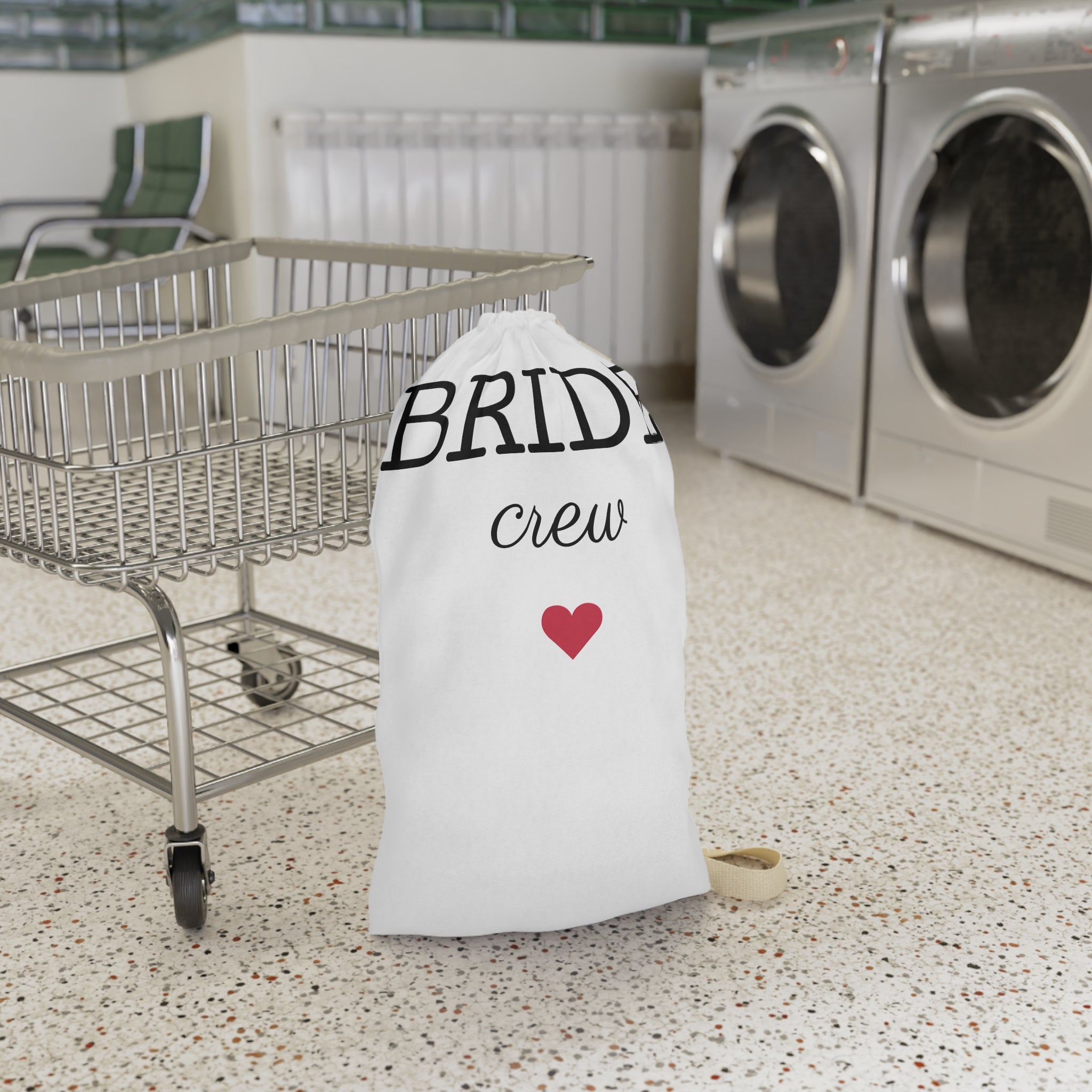 Bride Crew Laundry Bag — Bachelorette Wedding Travel Shoe & Lingerie Organizer