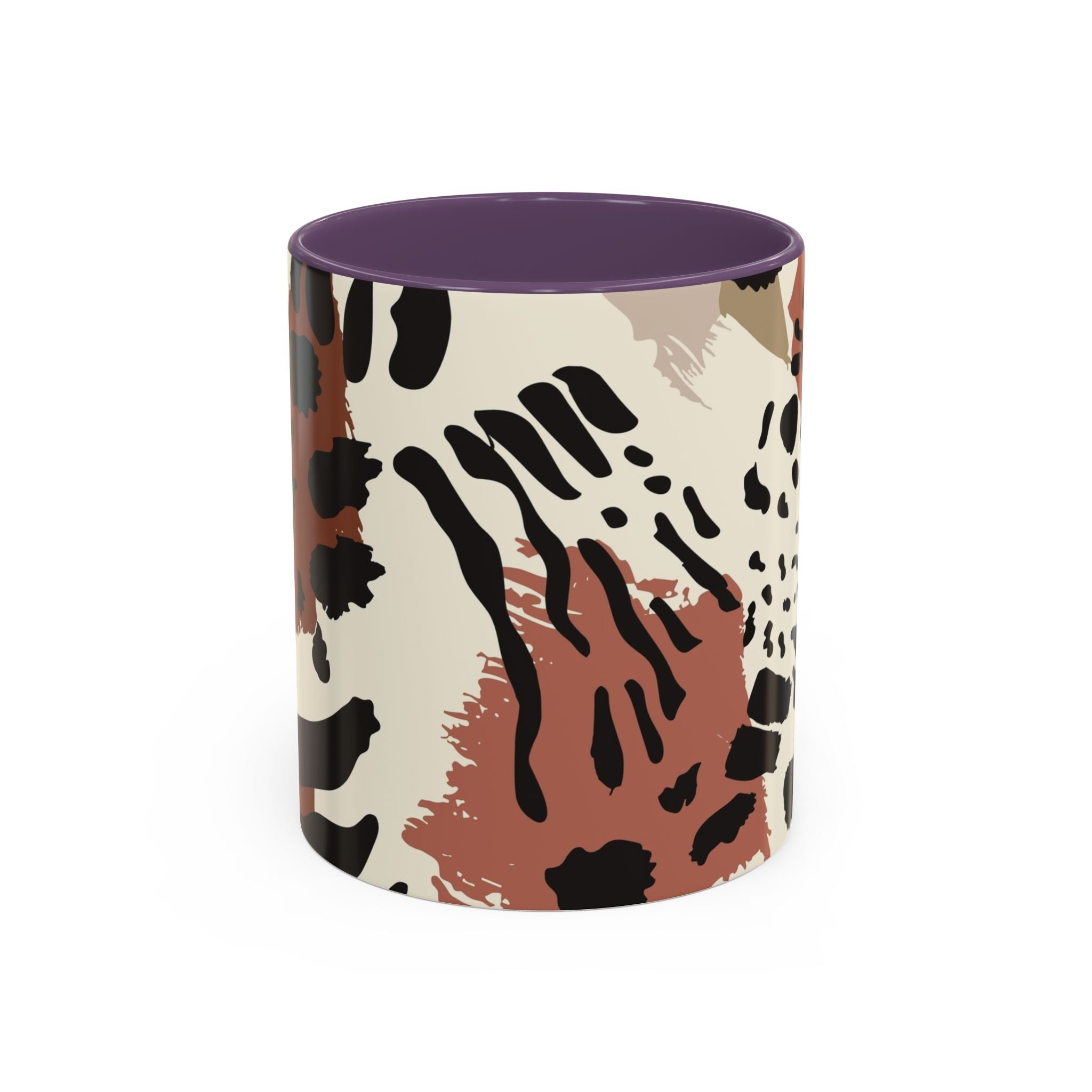 Abstract Animal Print Coffee Mug – Rustic Leopard Accent 11/15oz