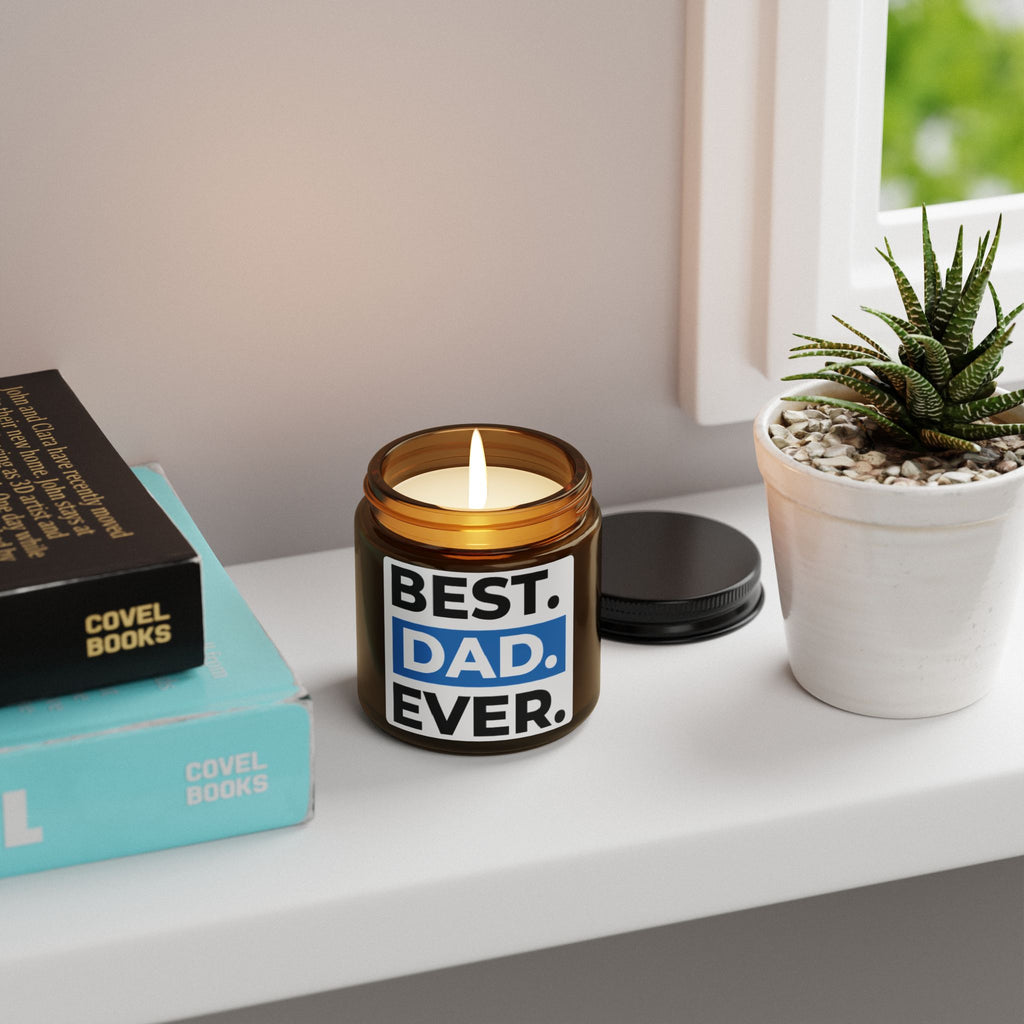 Best. Dad. Ever. Soy Candle — Amber Jar Father’s Day Gift