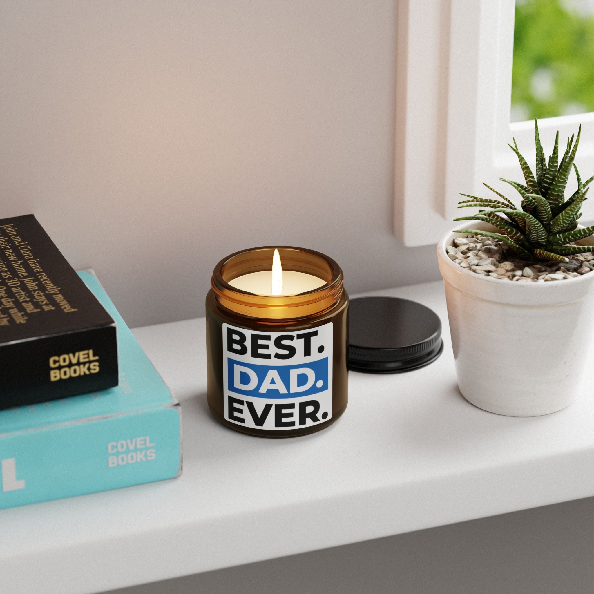 Best. Dad. Ever. Soy Candle — Amber Jar Father’s Day Gift