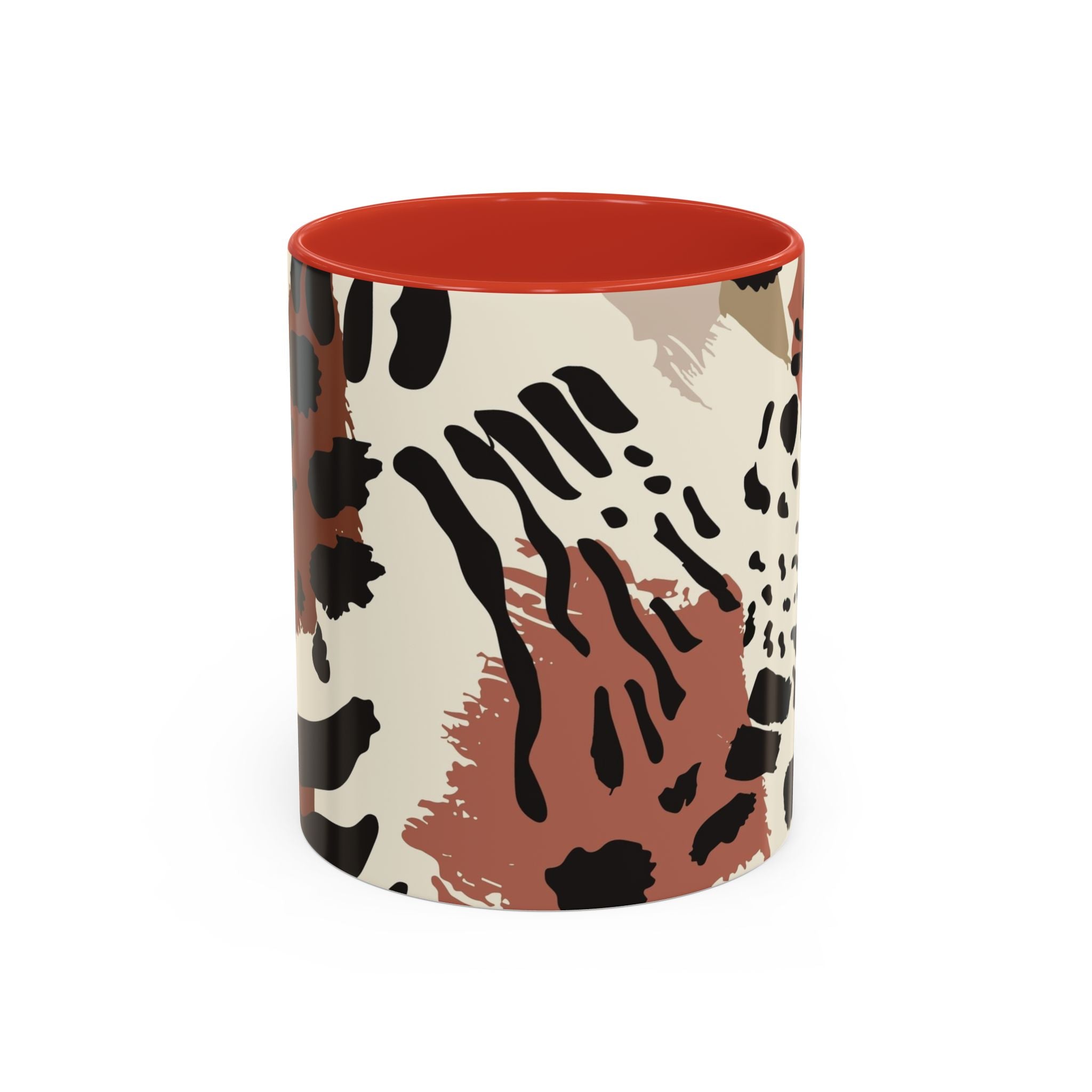 Abstract Animal Print Coffee Mug – Rustic Leopard Accent 11/15oz