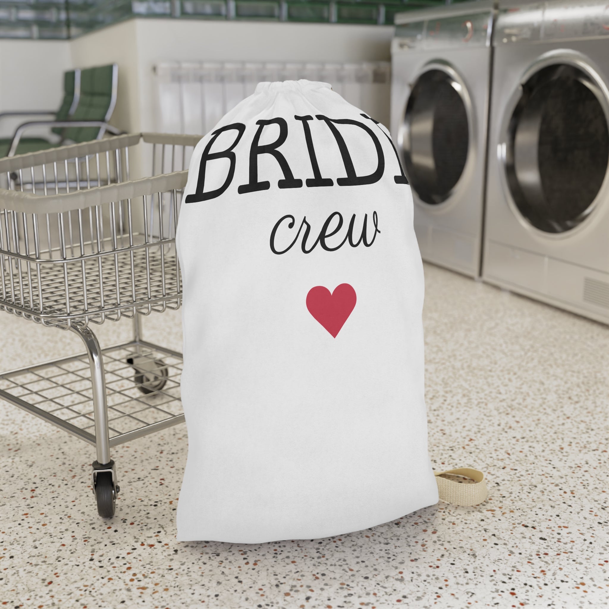 Bride Crew Laundry Bag — Bachelorette Wedding Travel Shoe & Lingerie Organizer