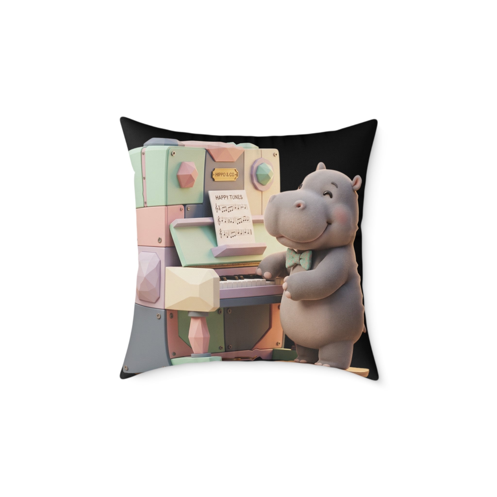 Square Poly Canvas Pillow