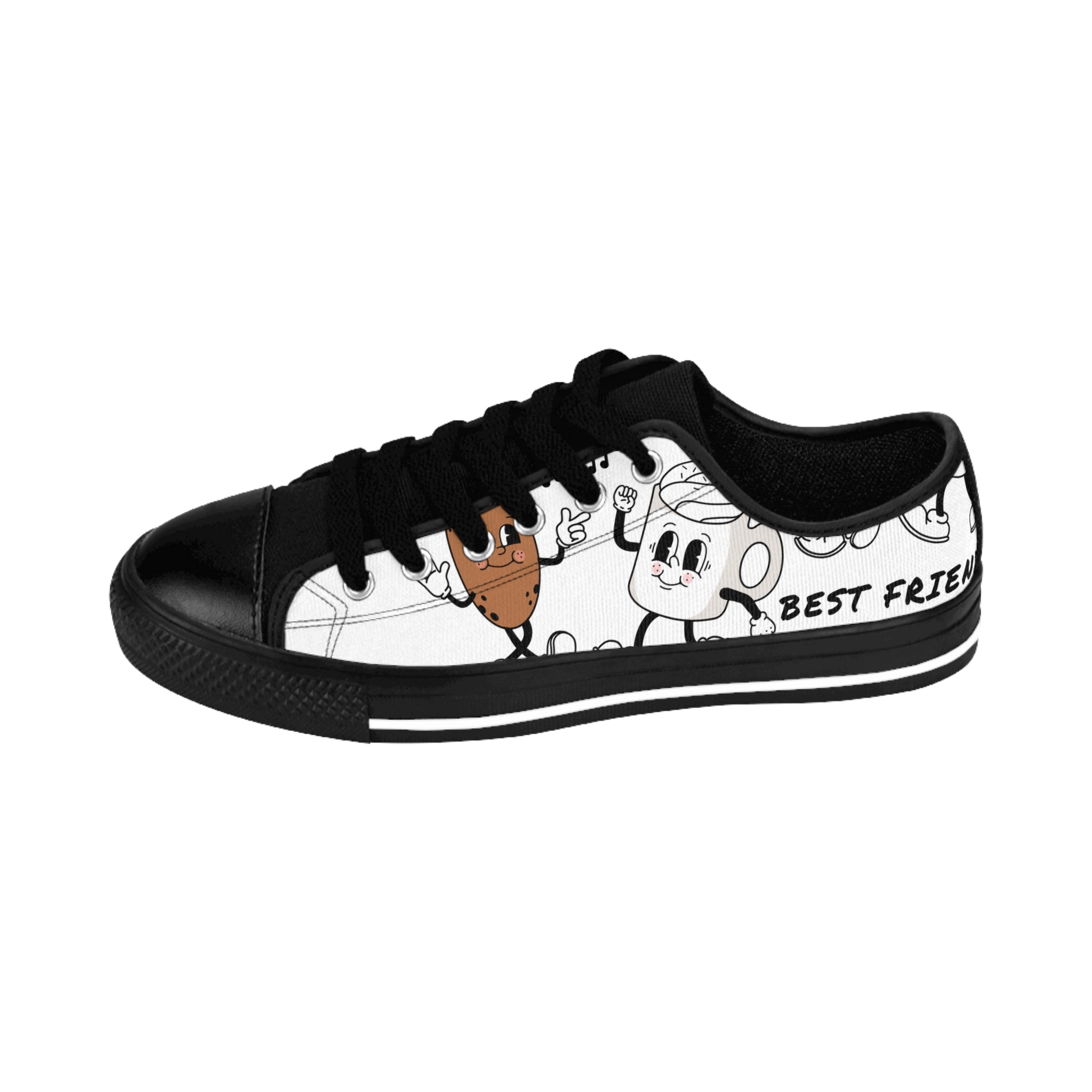 Best Friends Cartoon Sneakers — Men's Casual Printed Shoes