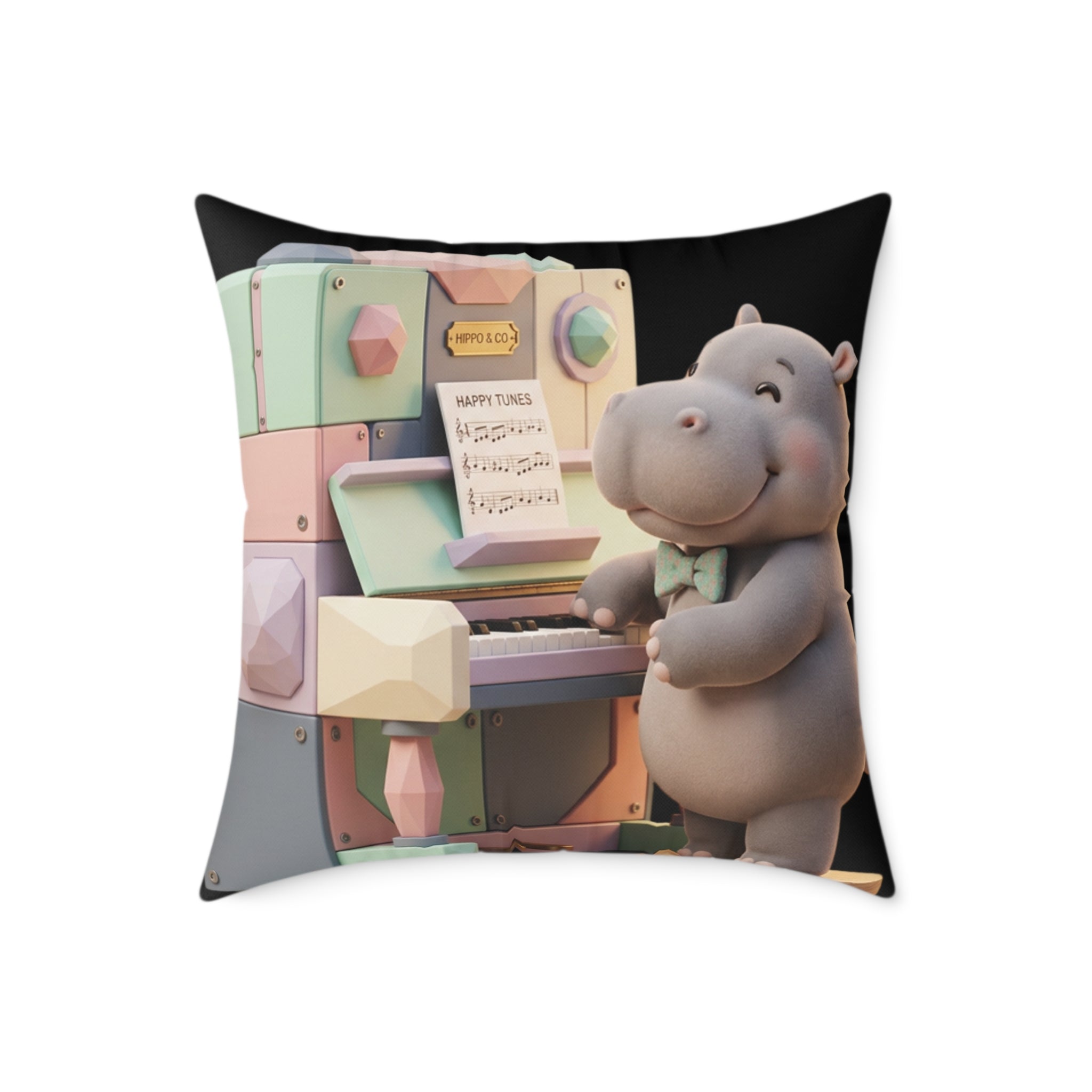 Square Poly Canvas Pillow