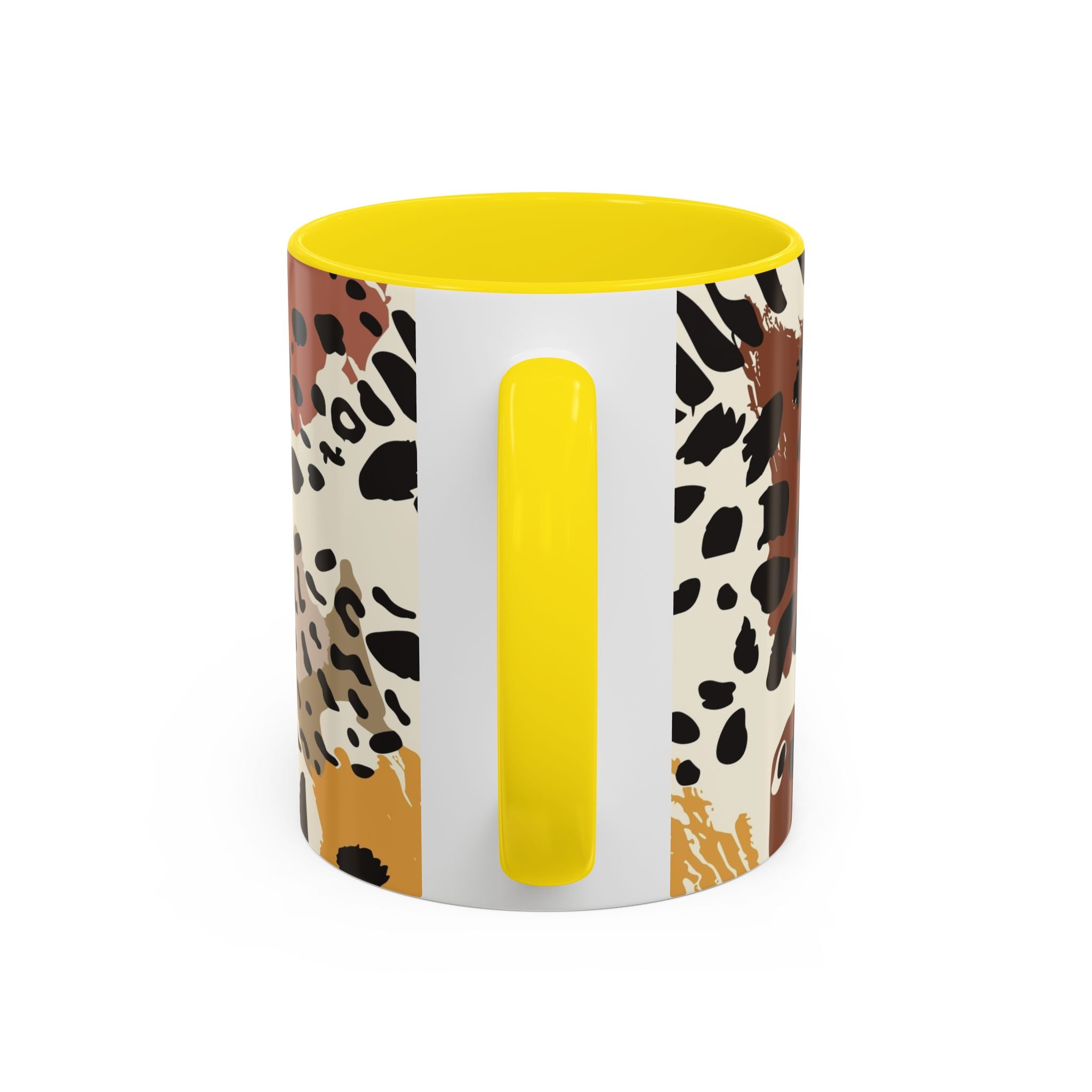 Abstract Animal Print Coffee Mug – Rustic Leopard Accent 11/15oz